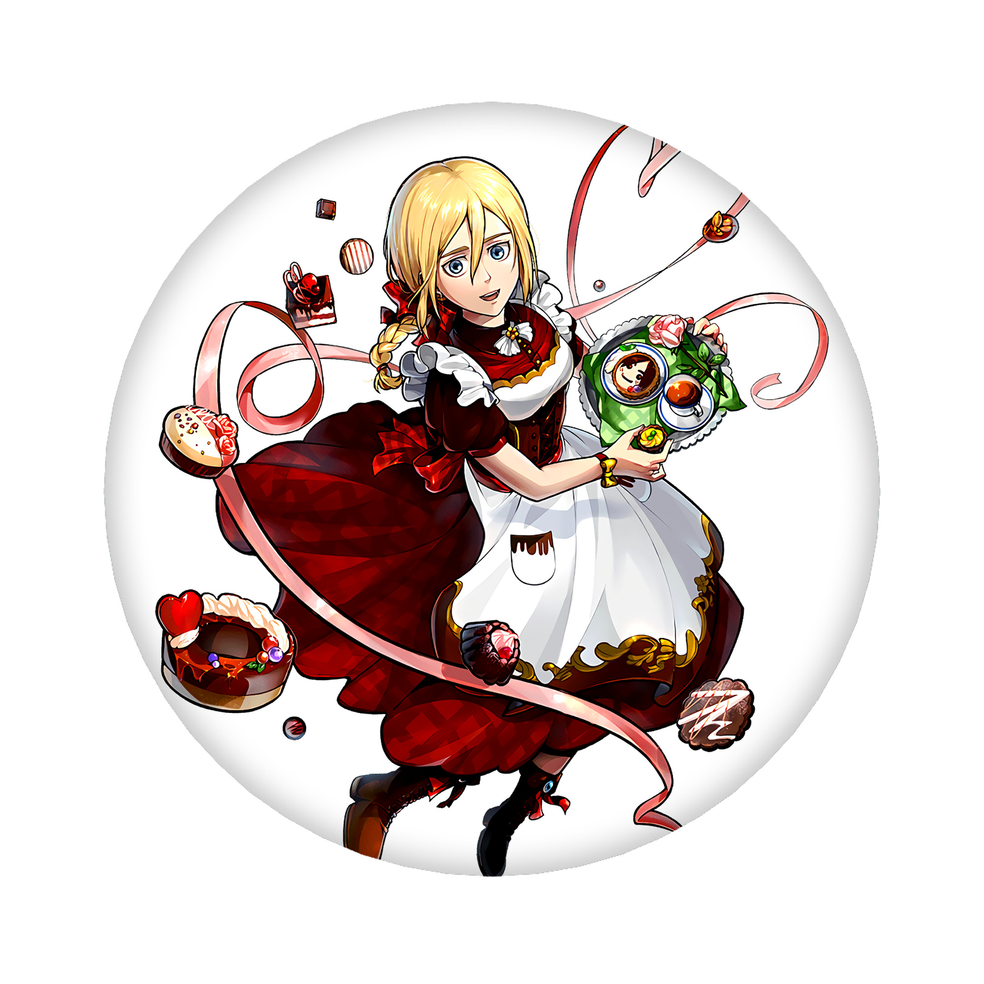 （画像用） 進撃の巨人 クリスタ·レンズ Attack on Titan Christa Lenz 6cm 缶バッジ 複数セット