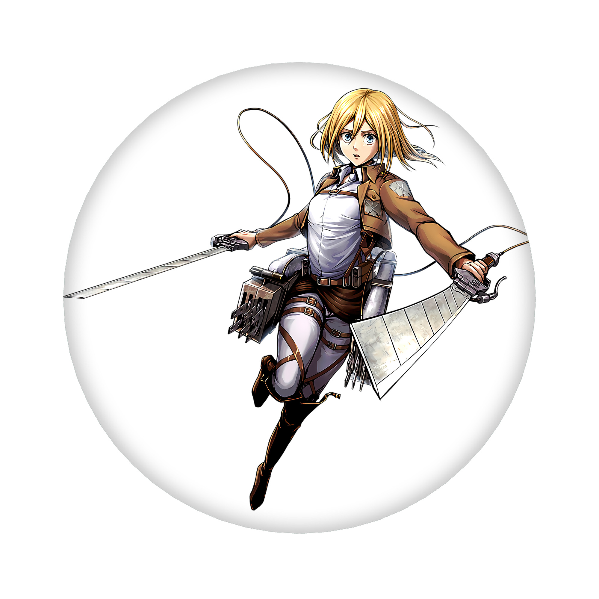 （画像用） 進撃の巨人 クリスタ·レンズ Attack on Titan Christa Lenz 6cm 缶バッジ 複数セット