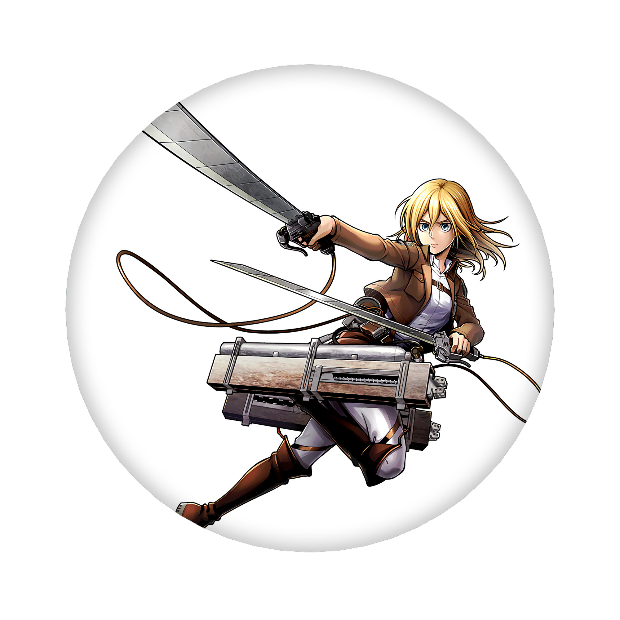 （画像用） 進撃の巨人 クリスタ·レンズ Attack on Titan Christa Lenz 6cm 缶バッジ 複数セット