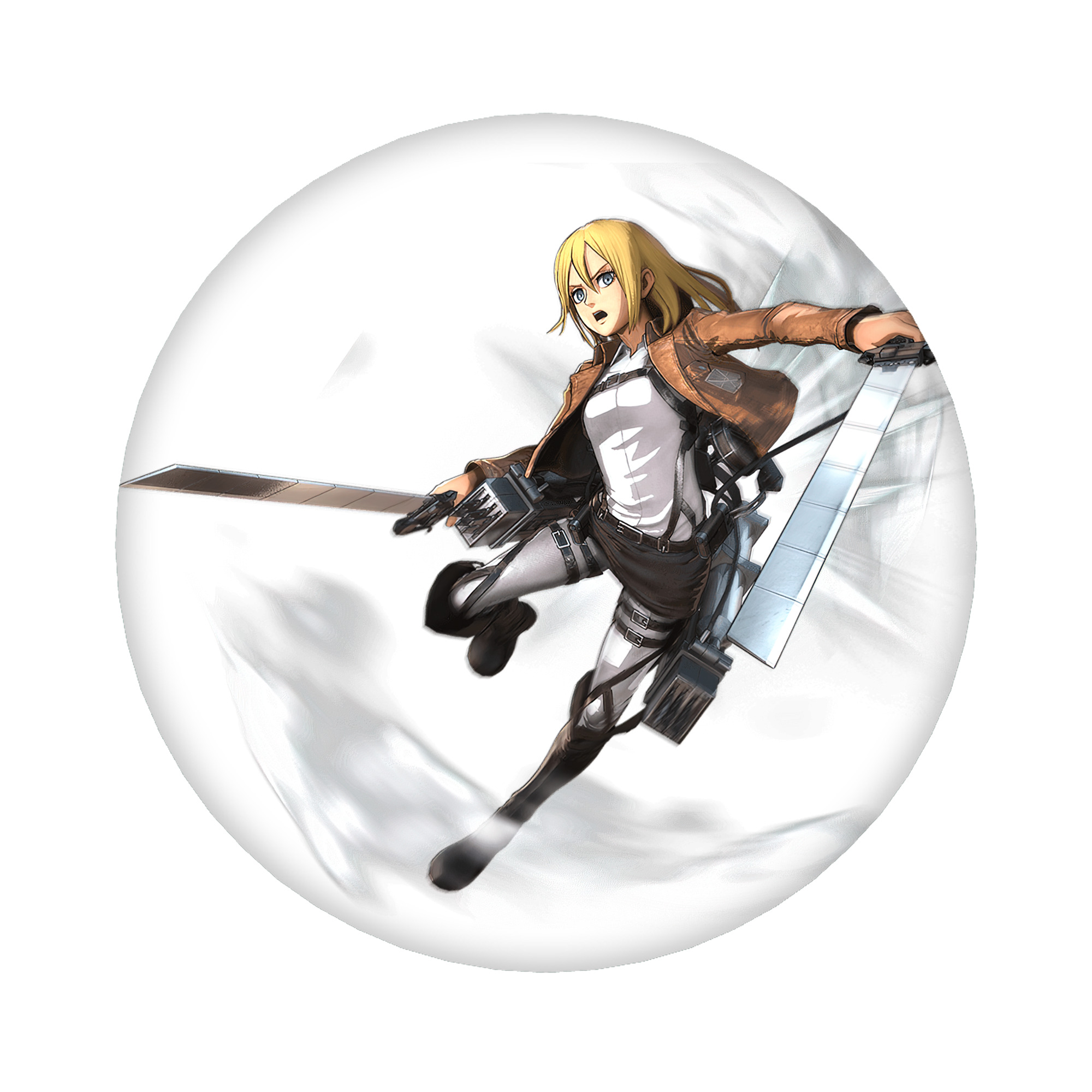 （画像用） 進撃の巨人 クリスタ·レンズ Attack on Titan Christa Lenz 6cm 缶バッジ 複数セット