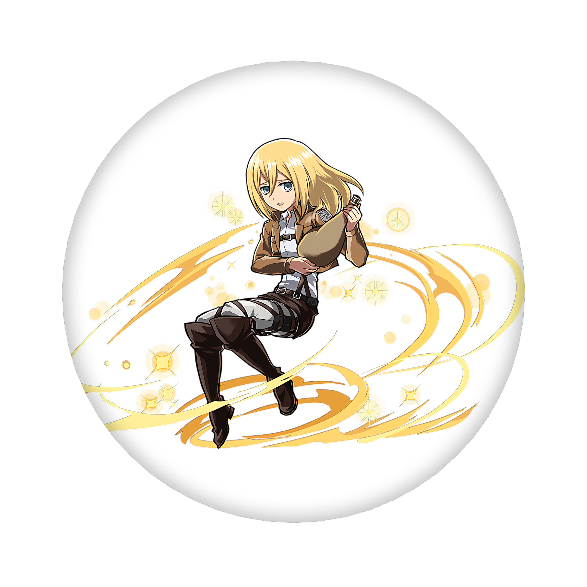 （画像用） 進撃の巨人 クリスタ·レンズ Attack on Titan Christa Lenz 6cm 缶バッジ 複数セット