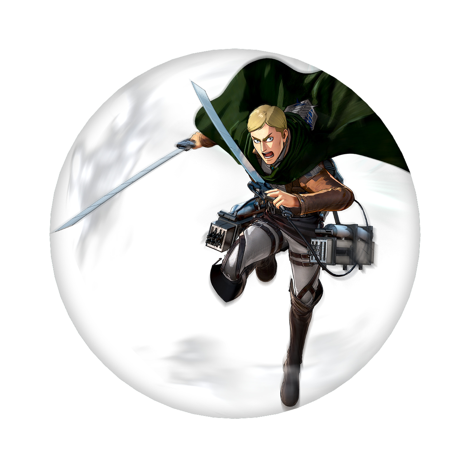 （画像用） 進撃の巨人 エルヴィン・スミス Attack on Titan Erwin Smith 6cm 缶バッジ 複数セット