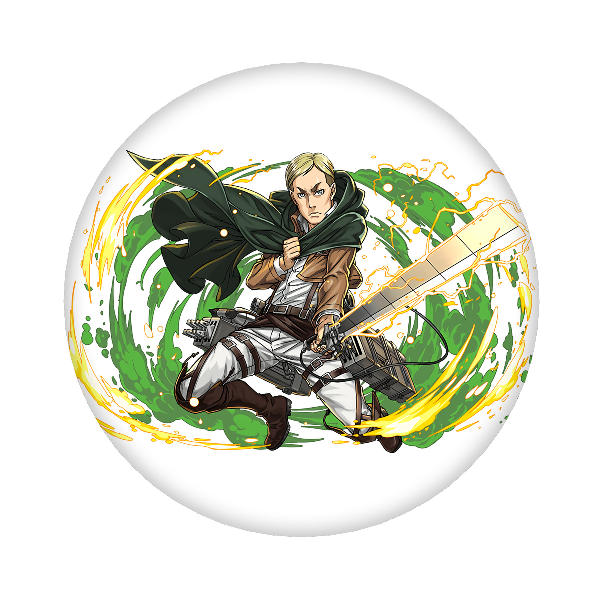 （画像用） 進撃の巨人 エルヴィン・スミス Attack on Titan Erwin Smith 6cm 缶バッジ 複数セット