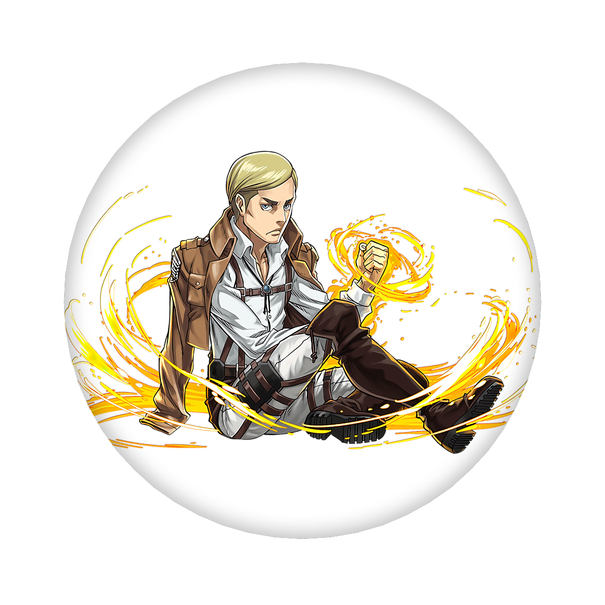 （画像用） 進撃の巨人 エルヴィン・スミス Attack on Titan Erwin Smith 6cm 缶バッジ 複数セット