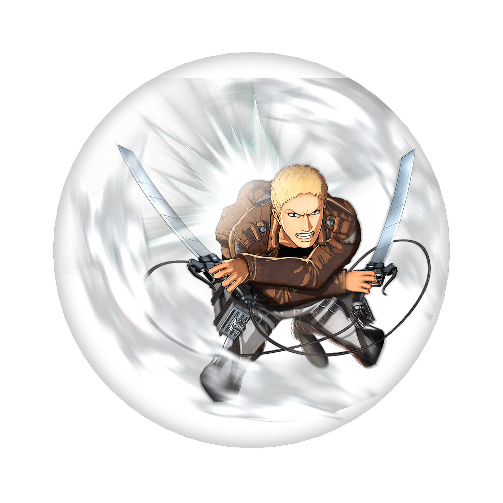 （画像用） 進撃の巨人 ライナー・ブラウン Attack on Titan Reiner Braun 6cm 缶バッジ 複数セット