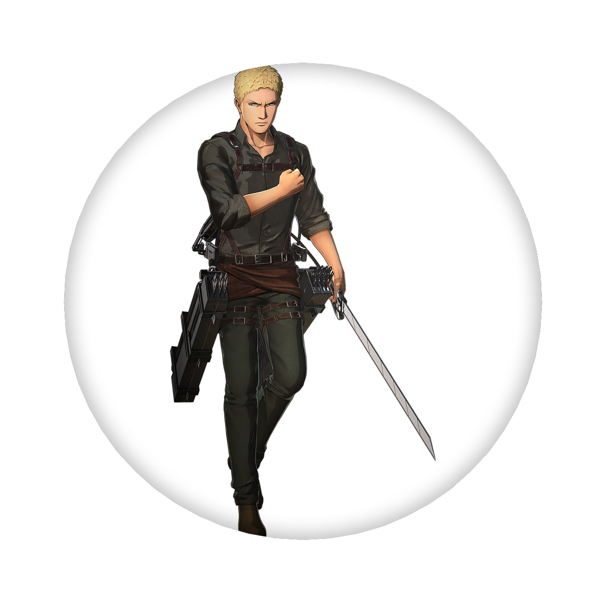 （画像用） 進撃の巨人 ライナー・ブラウン Attack on Titan Reiner Braun 6cm 缶バッジ 複数セット