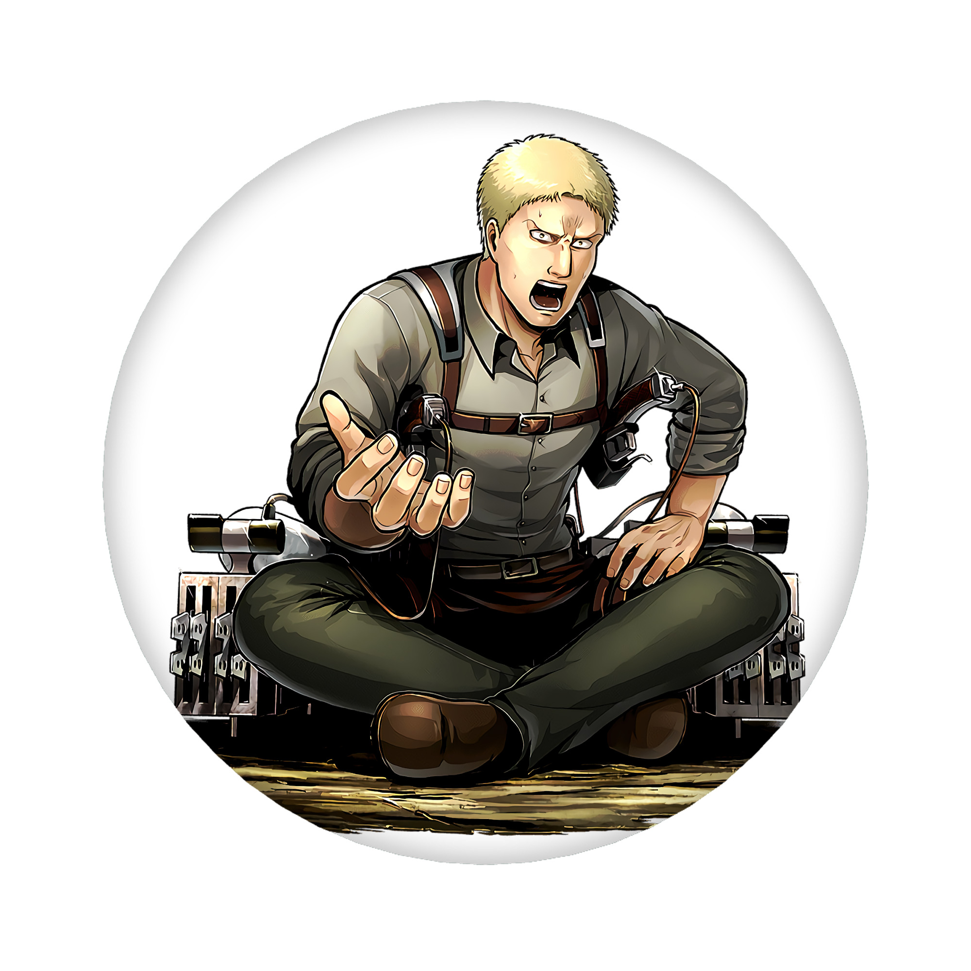 （画像用） 進撃の巨人 ライナー・ブラウン Attack on Titan Reiner Braun 6cm 缶バッジ 複数セット