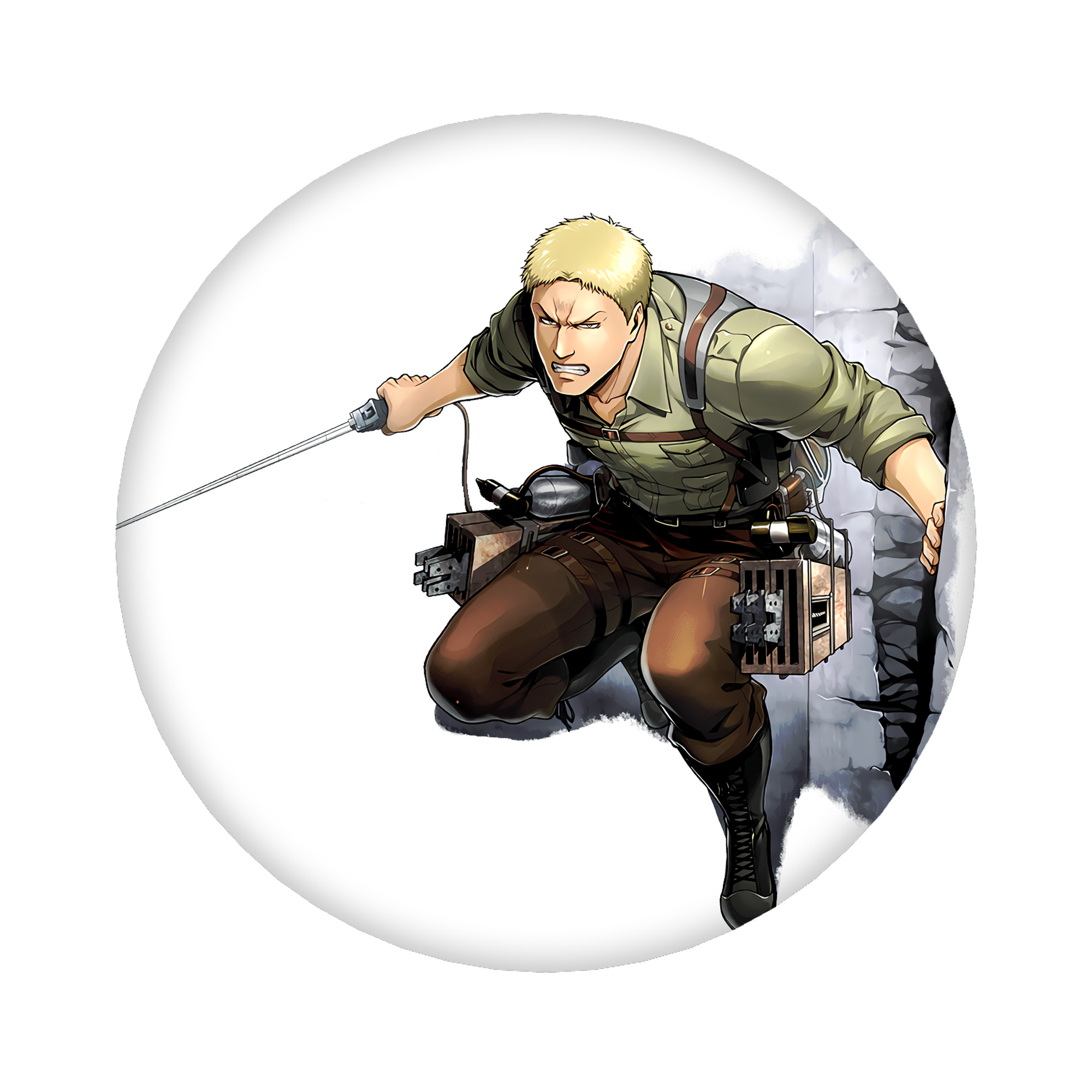 （画像用） 進撃の巨人 ライナー・ブラウン Attack on Titan Reiner Braun 6cm 缶バッジ 複数セット