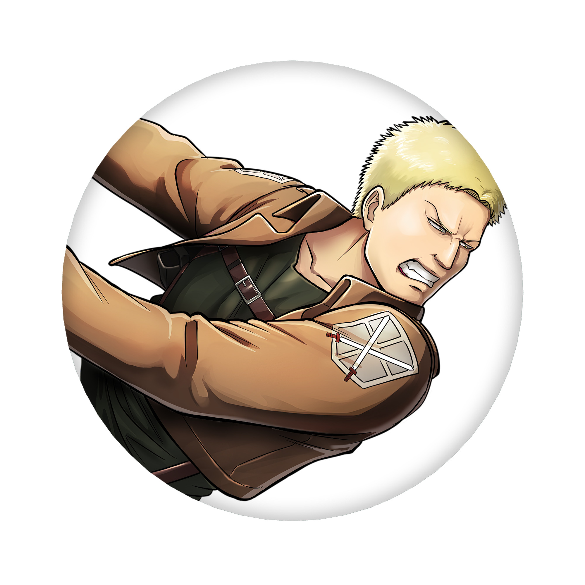 （画像用） 進撃の巨人 ライナー・ブラウン Attack on Titan Reiner Braun 6cm 缶バッジ 複数セット