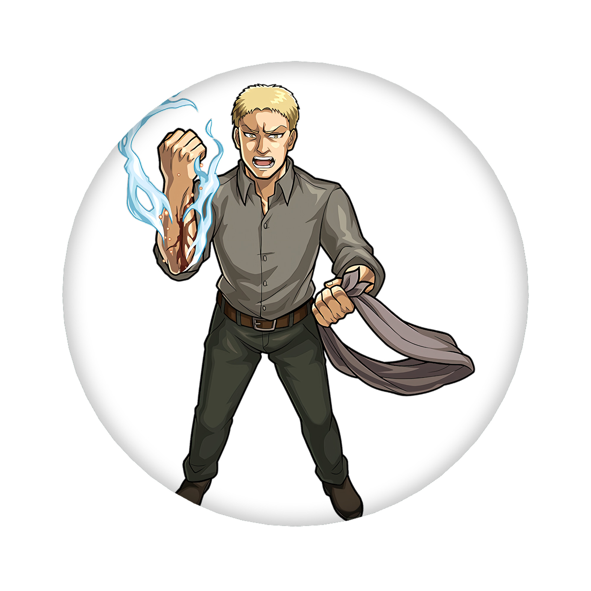 （画像用） 進撃の巨人 ライナー・ブラウン Attack on Titan Reiner Braun 6cm 缶バッジ 複数セット
