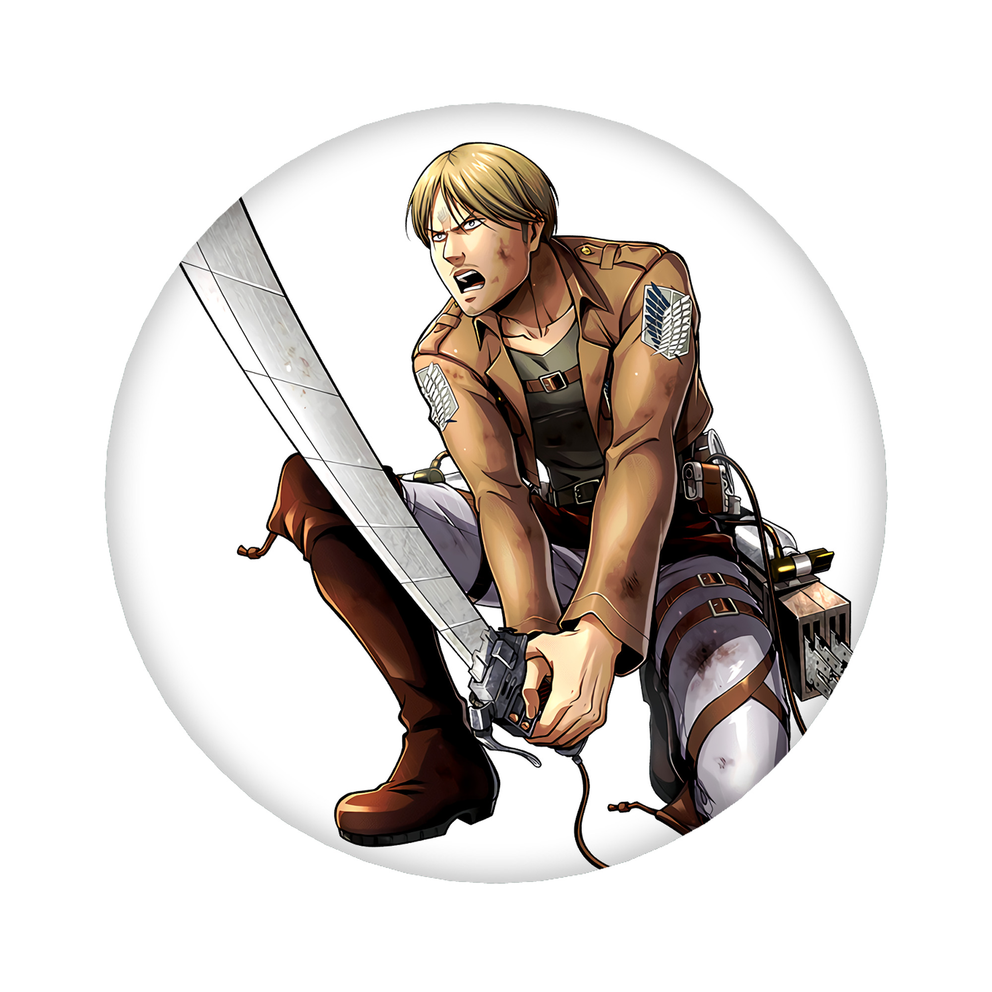 （画像用） 進撃の巨人 ミケ·ザカリアス Attack on Titan Mike Zakarius 6cm 缶バッジ 複数セット