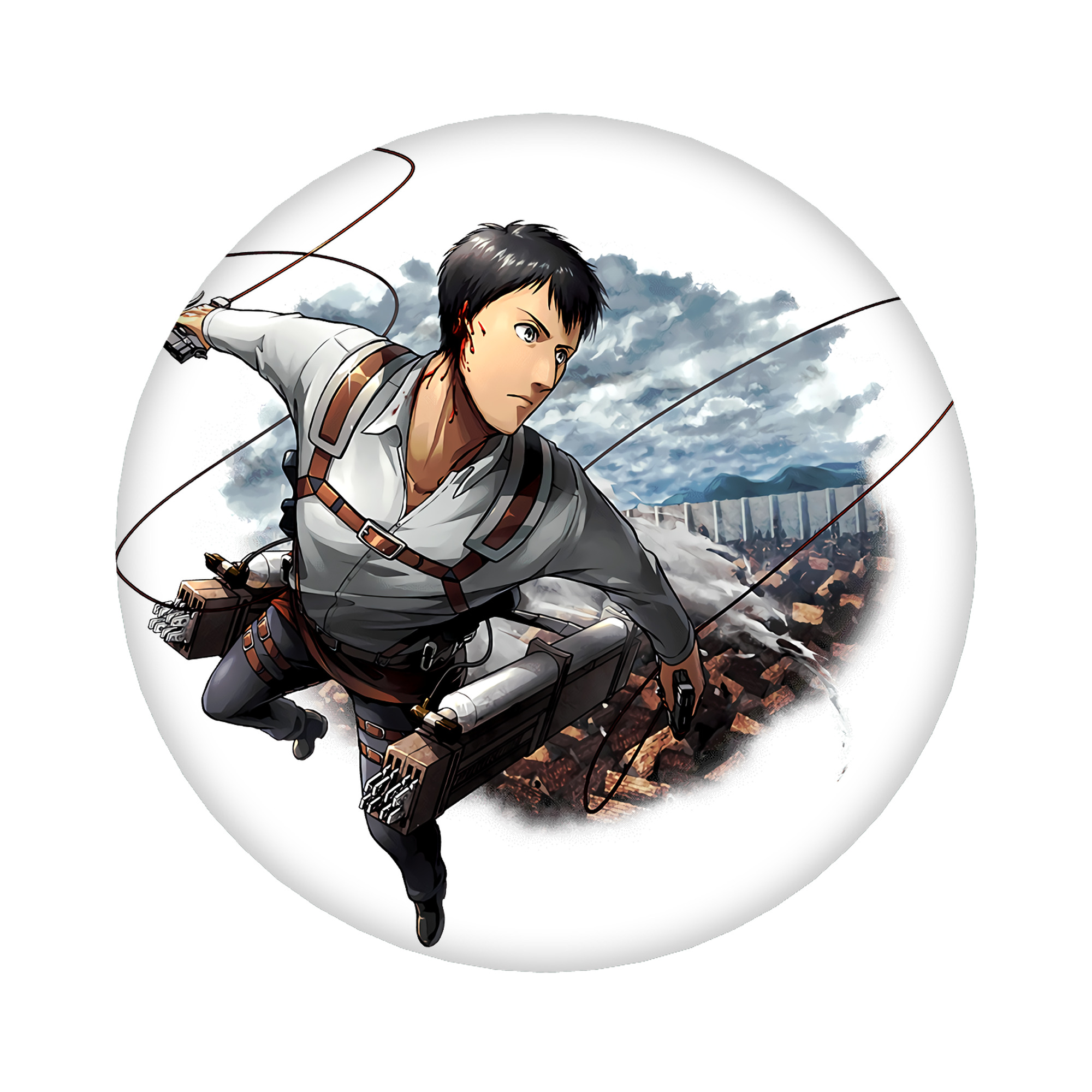 （画像用） 進撃の巨人 ベルトルト・フーバー Attack on Titan Bertholdt Hoover 6cm 缶バッジ 複数セット