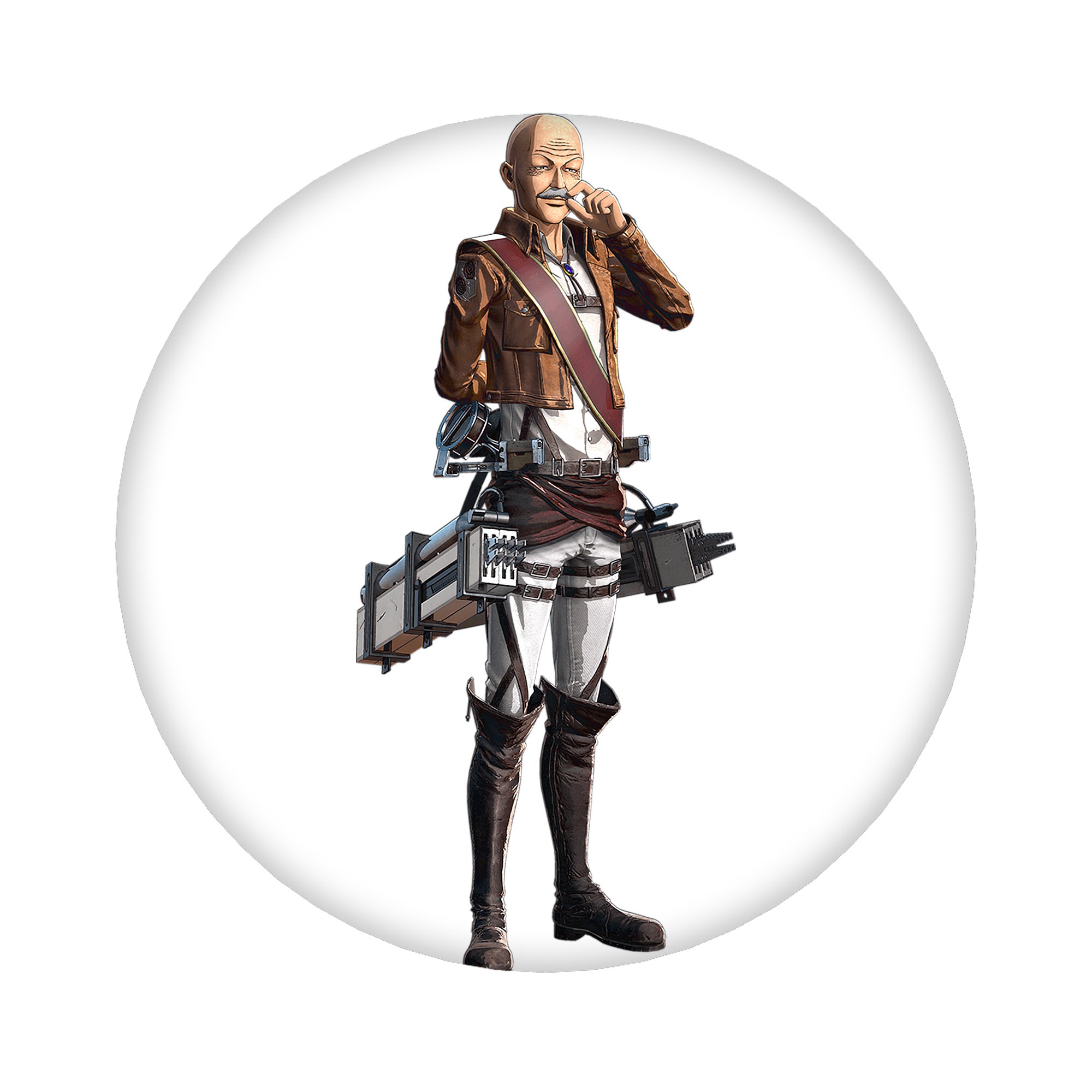 （画像用） 進撃の巨人 ドット·ピクシス Attack on Titan Dot Pixis 6cm 缶バッジ 複数セット