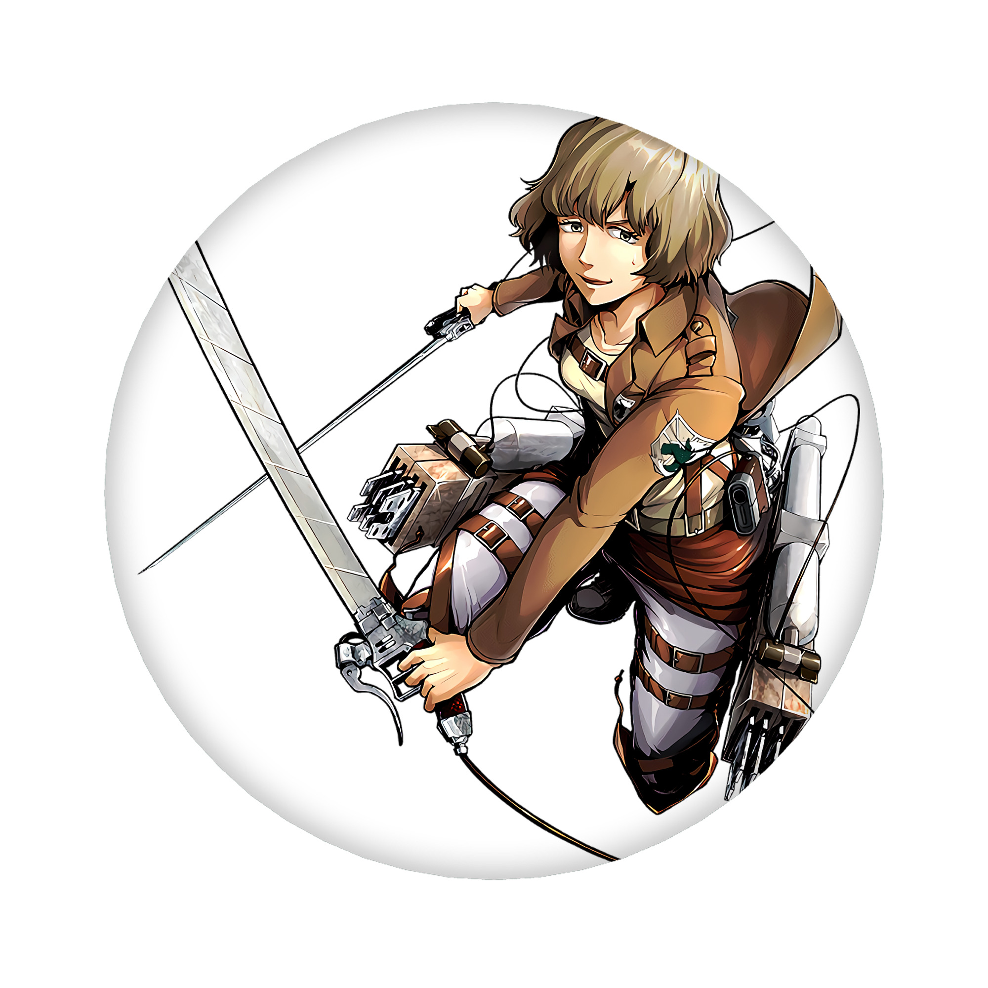（画像用） 進撃の巨人 ヒツチ Attack on Titan Hitch 6cm 缶バッジ 複数セット