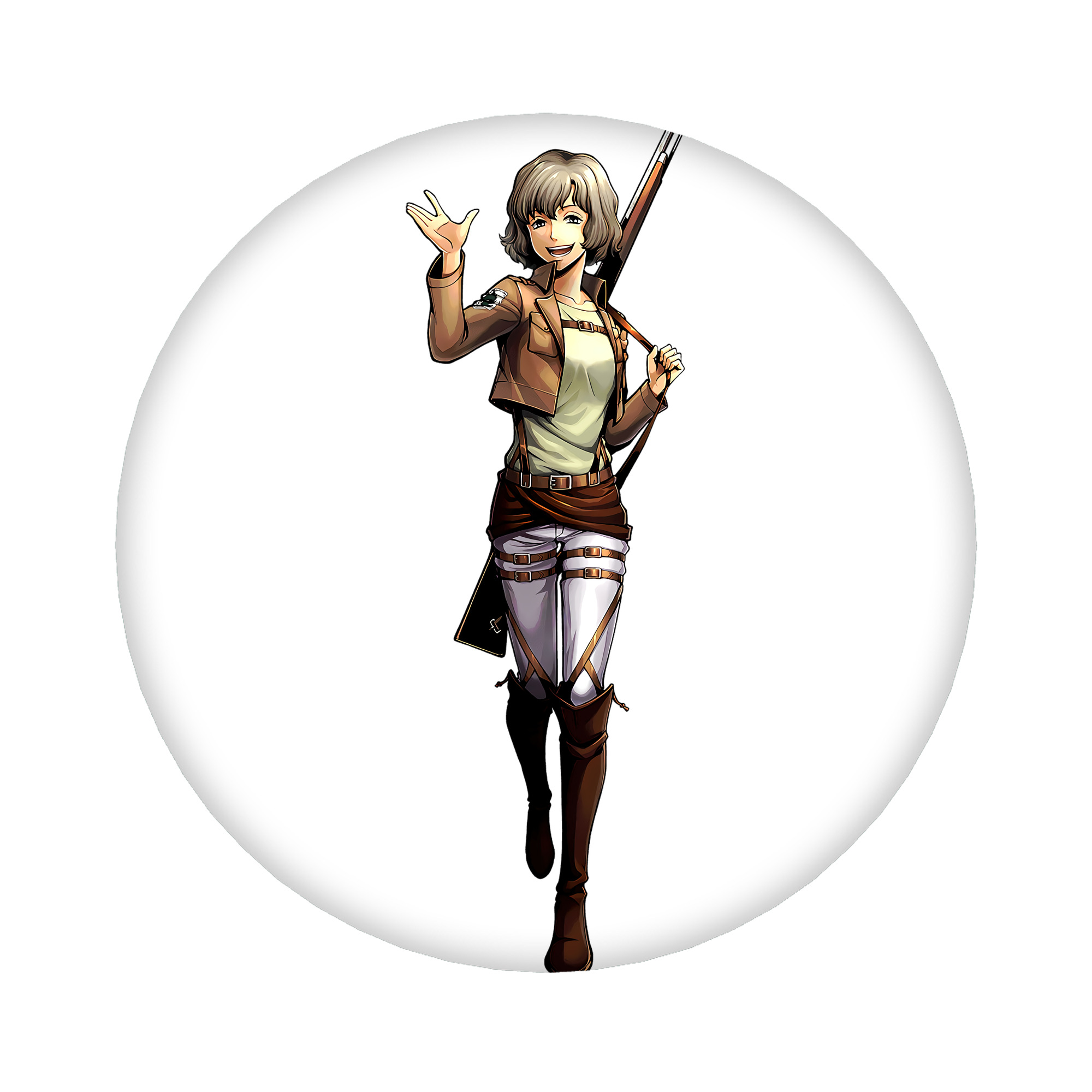 （画像用） 進撃の巨人 ヒツチ Attack on Titan Hitch 6cm 缶バッジ 複数セット