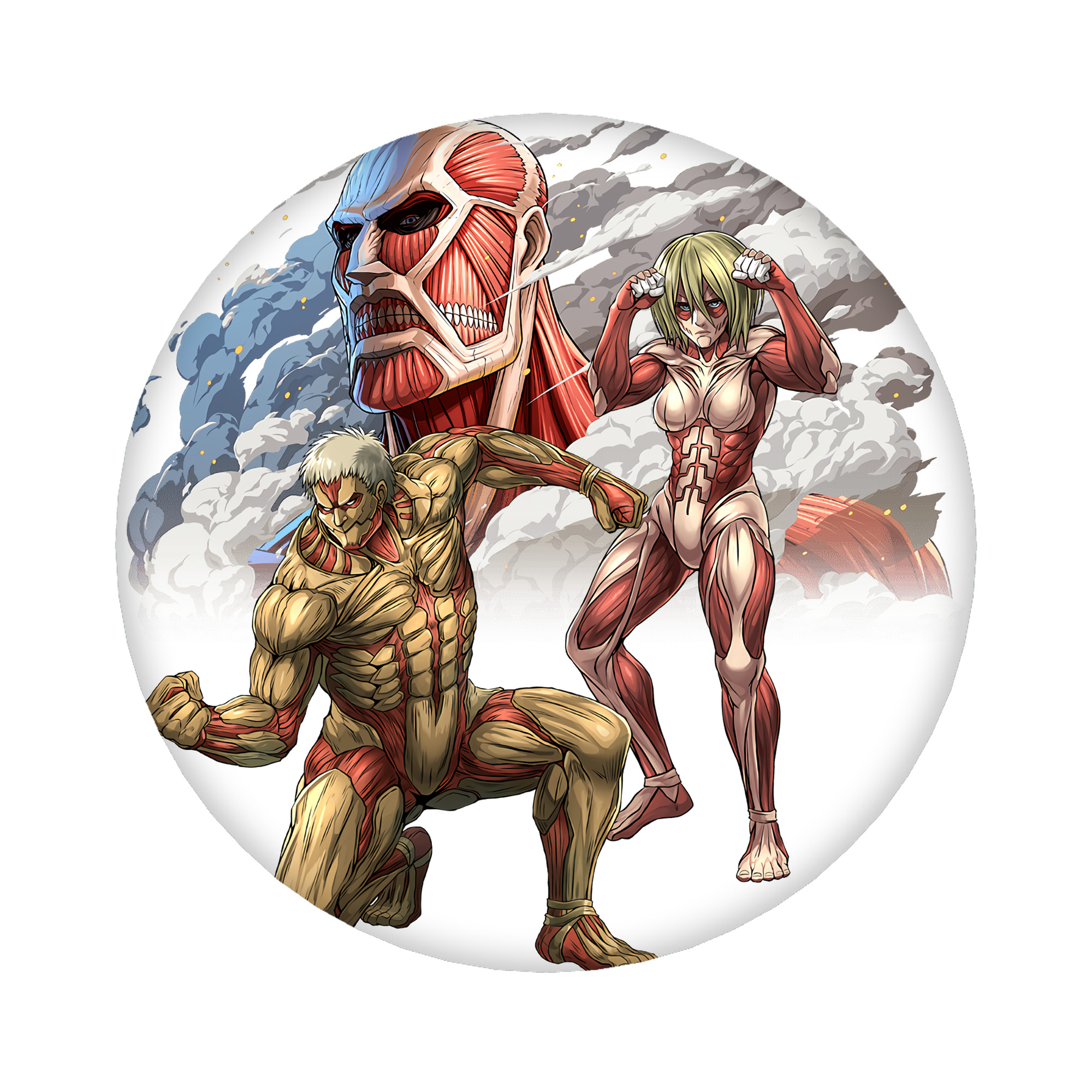 （画像用） 進撃の巨人 Attack on Titan 6cm 缶バッジ 複数セット