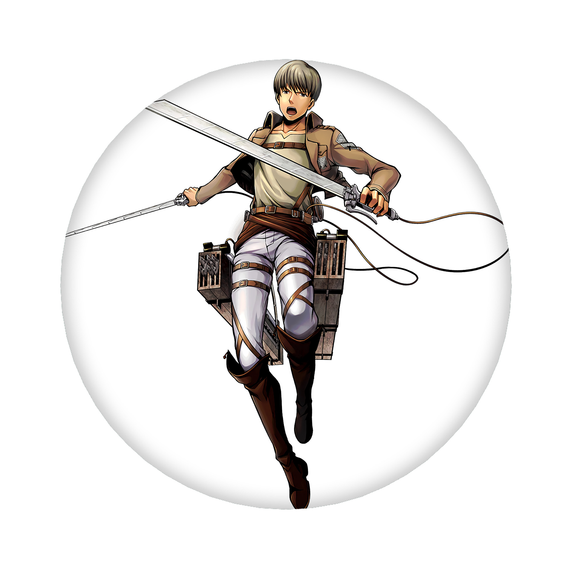 （画像用） 進撃の巨人 Attack on Titan 6cm 缶バッジ 複数セット
