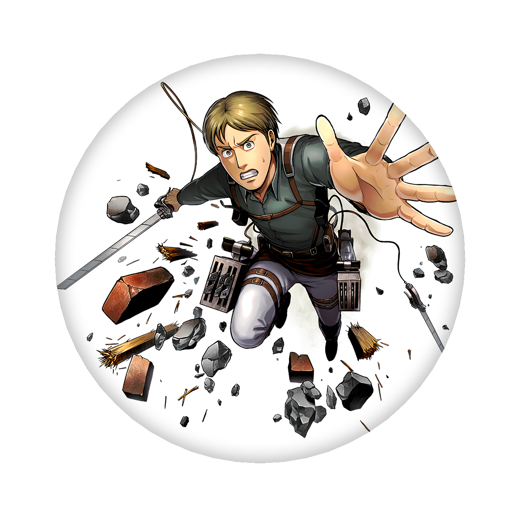 （画像用） 進撃の巨人 Attack on Titan 6cm 缶バッジ 複数セット