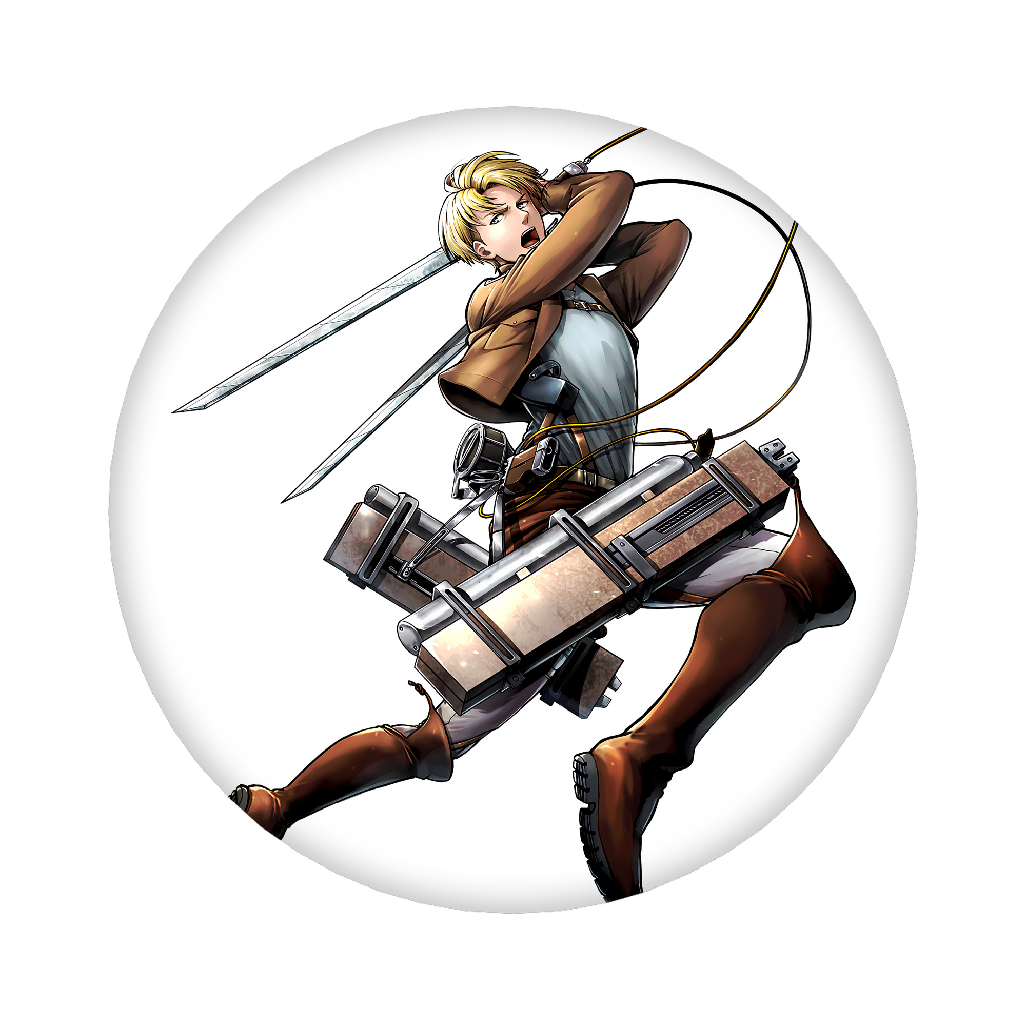 （画像用） 進撃の巨人 Attack on Titan 6cm 缶バッジ 複数セット