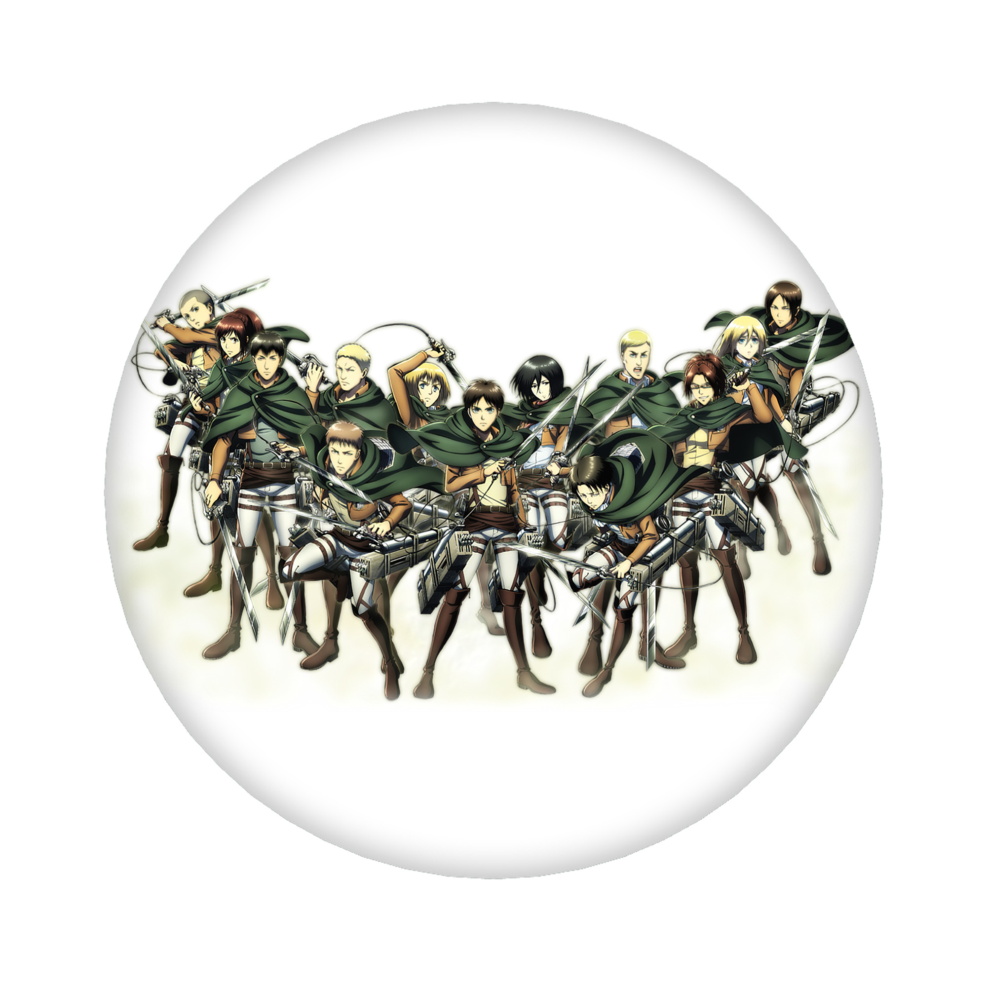 （画像用） 進撃の巨人 Attack on Titan 6cm 缶バッジ 複数セット