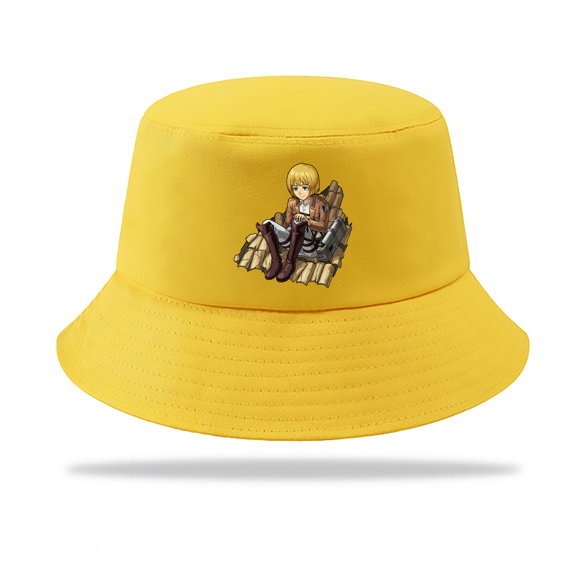 （画像用） 進撃の巨人 アルミン·アルレルト Attack on Titan Armin Arlert アウトドア日除けバケットハット