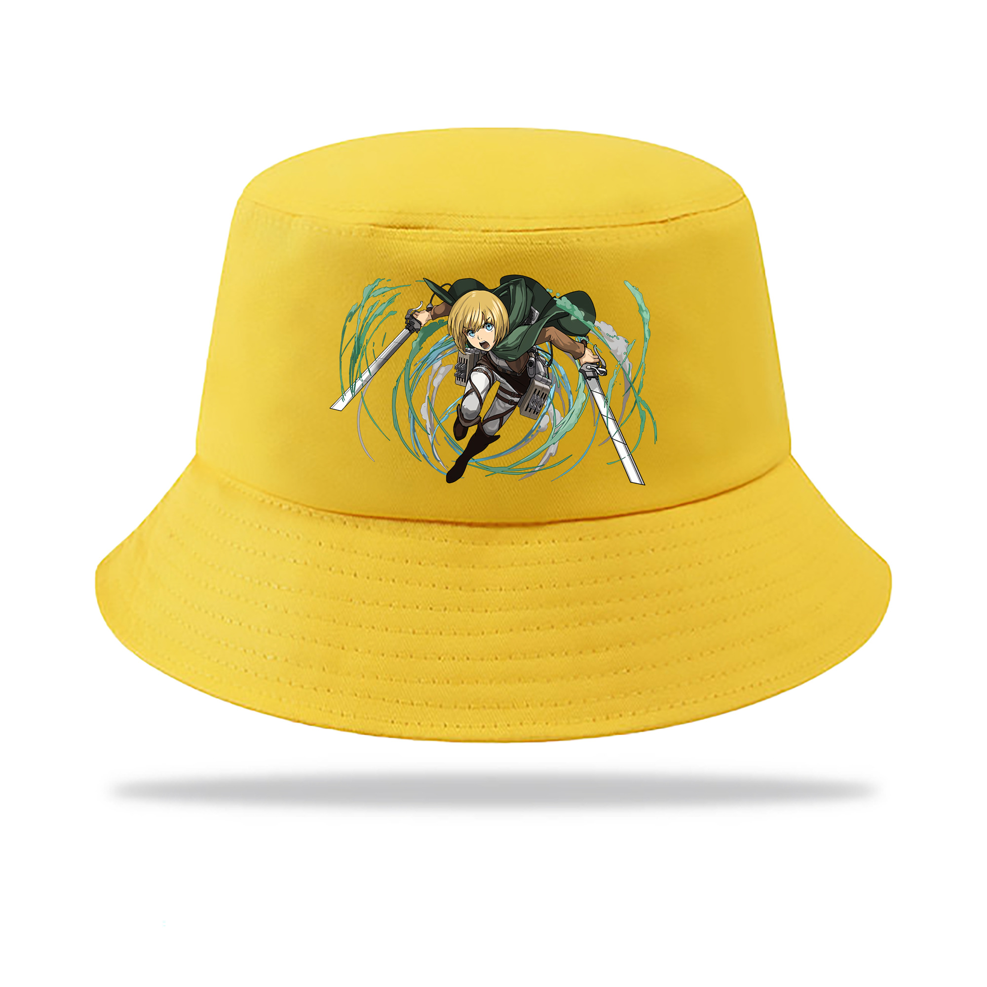 （画像用） 進撃の巨人 アルミン·アルレルト Attack on Titan Armin Arlert アウトドア日除けバケットハット