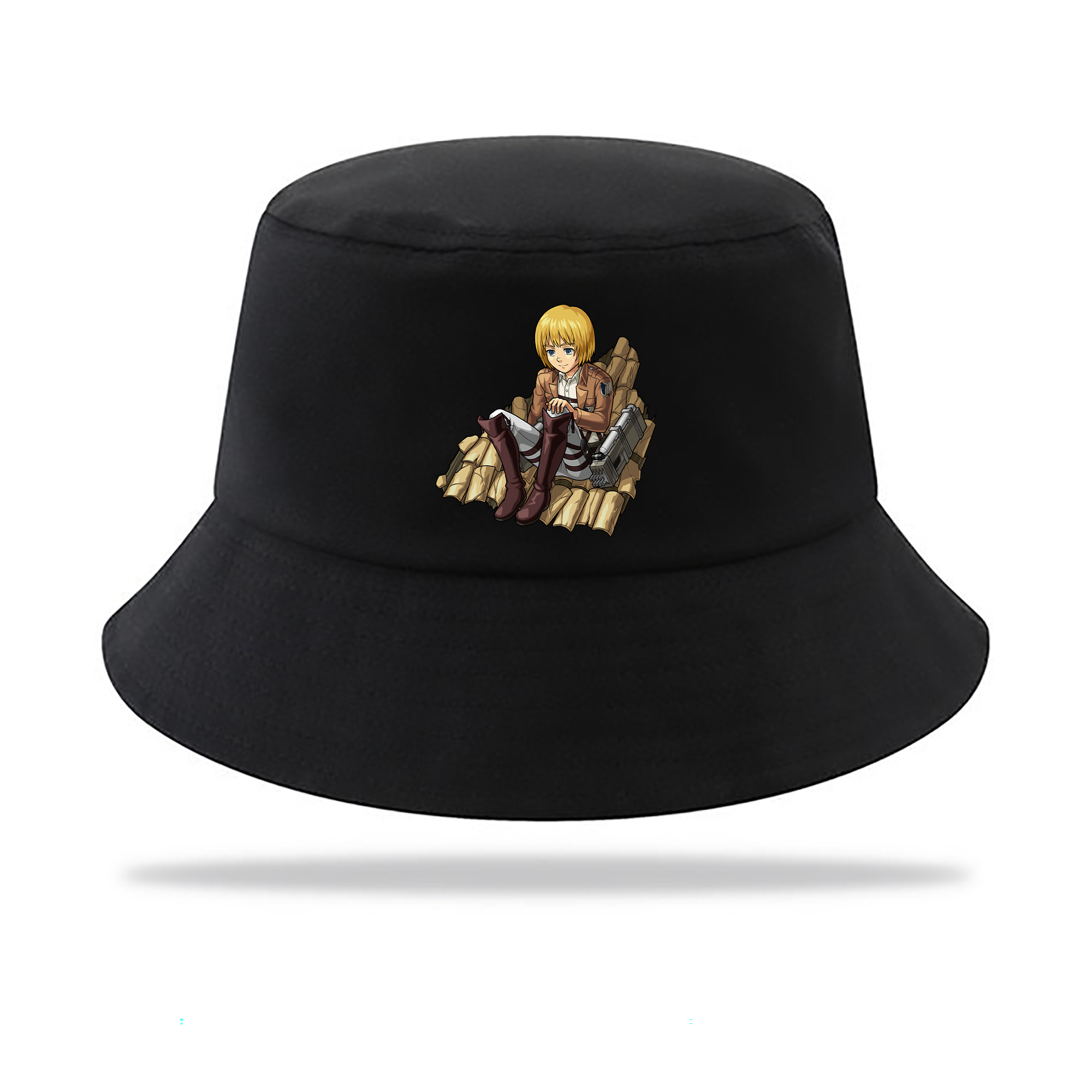 （画像用） 進撃の巨人 アルミン·アルレルト Attack on Titan Armin Arlert アウトドア日除けバケットハット