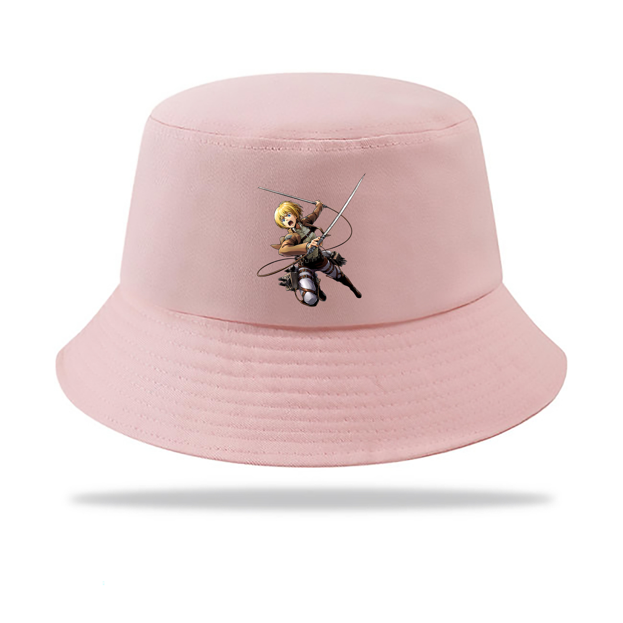 （画像用） 進撃の巨人 アルミン·アルレルト Attack on Titan Armin Arlert アウトドア日除けバケットハット