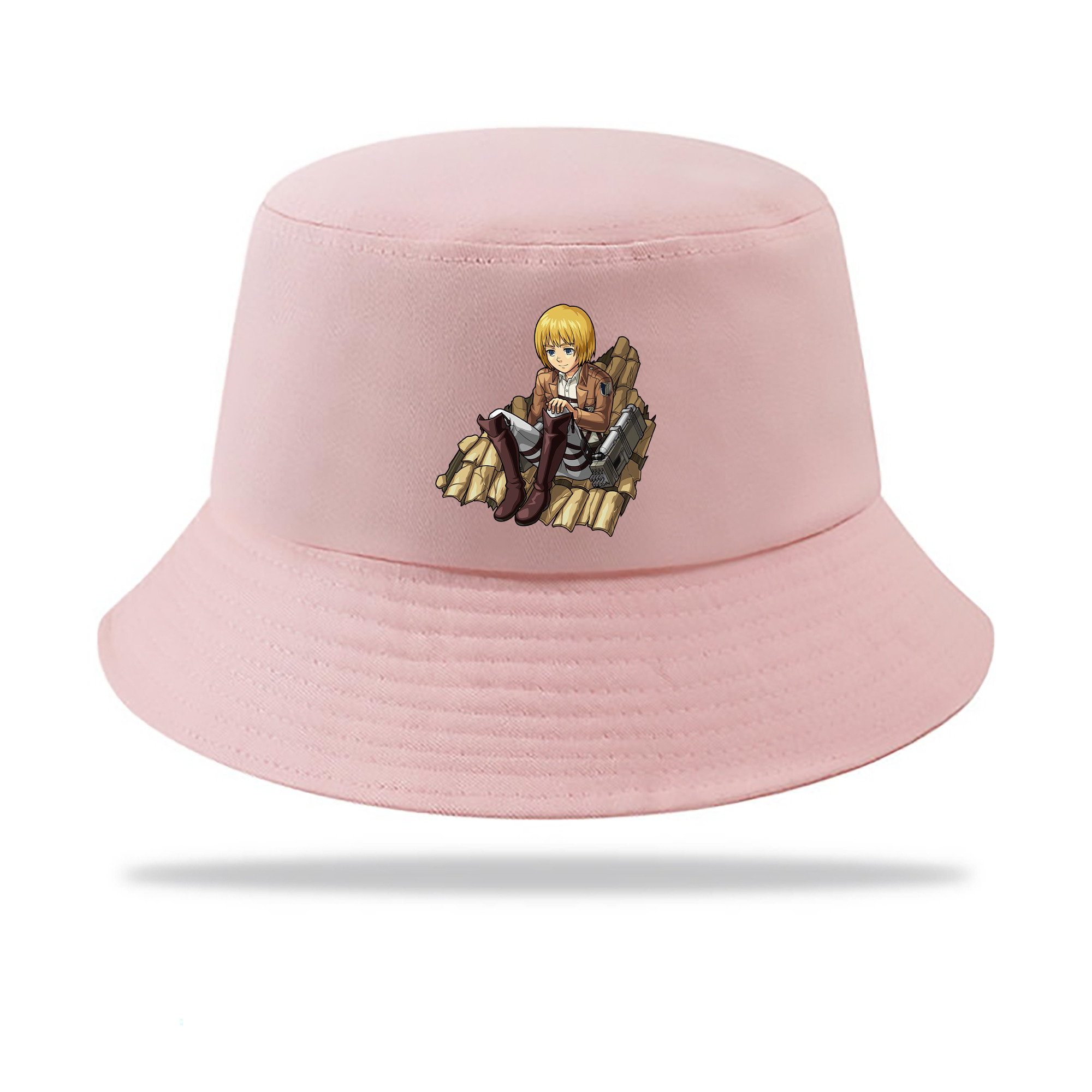 （画像用） 進撃の巨人 アルミン·アルレルト Attack on Titan Armin Arlert アウトドア日除けバケットハット