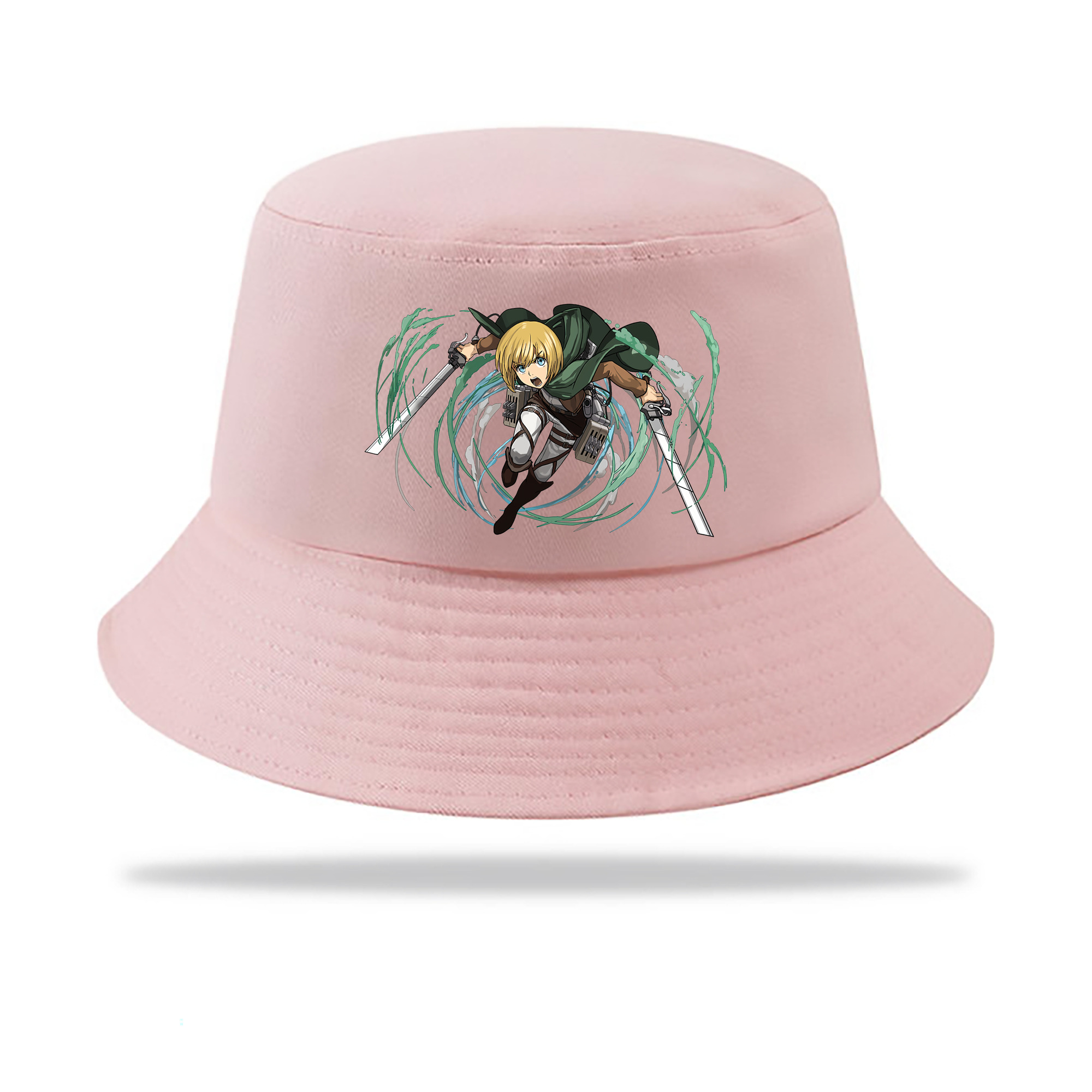 （画像用） 進撃の巨人 アルミン·アルレルト Attack on Titan Armin Arlert アウトドア日除けバケットハット