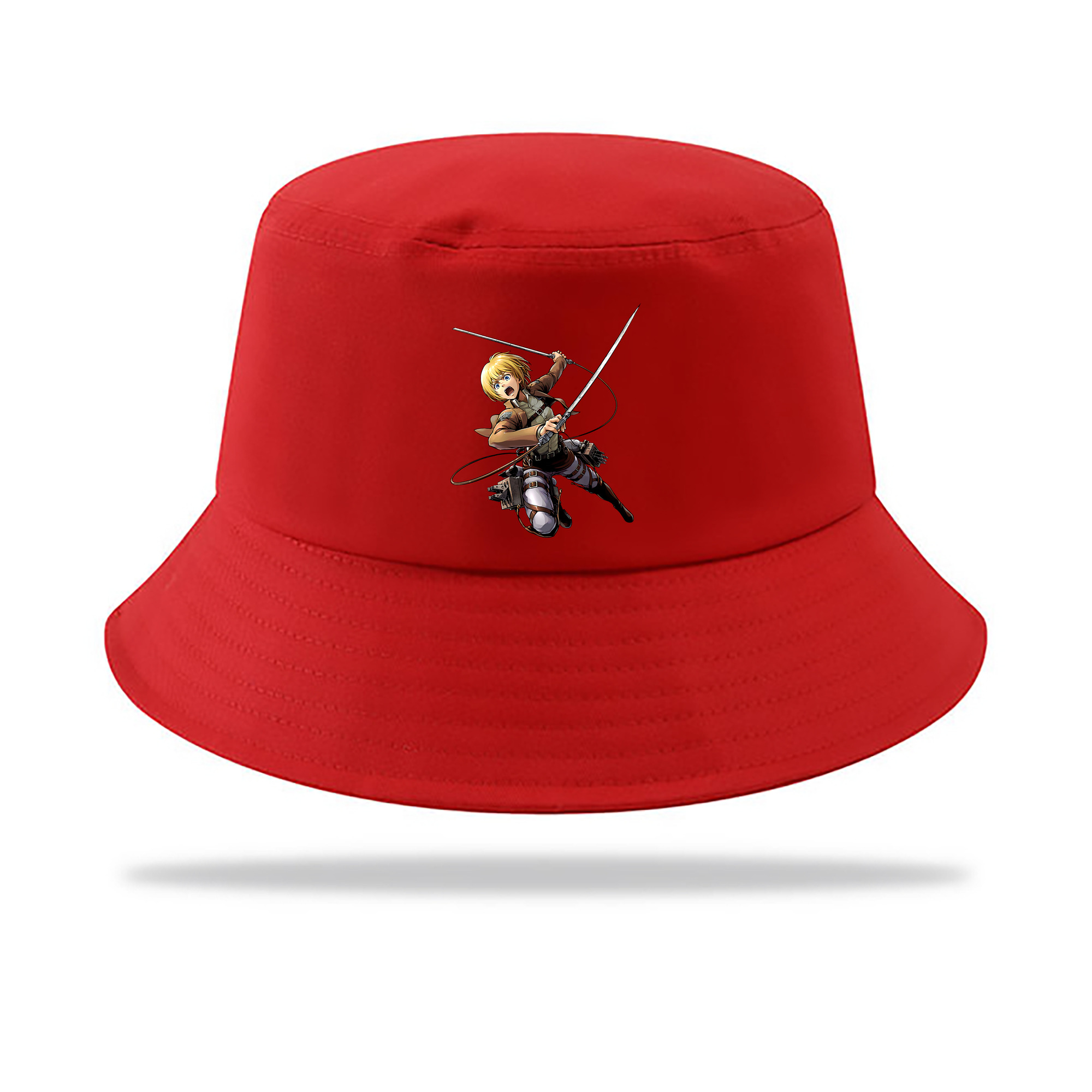 （画像用） 進撃の巨人 アルミン·アルレルト Attack on Titan Armin Arlert アウトドア日除けバケットハット