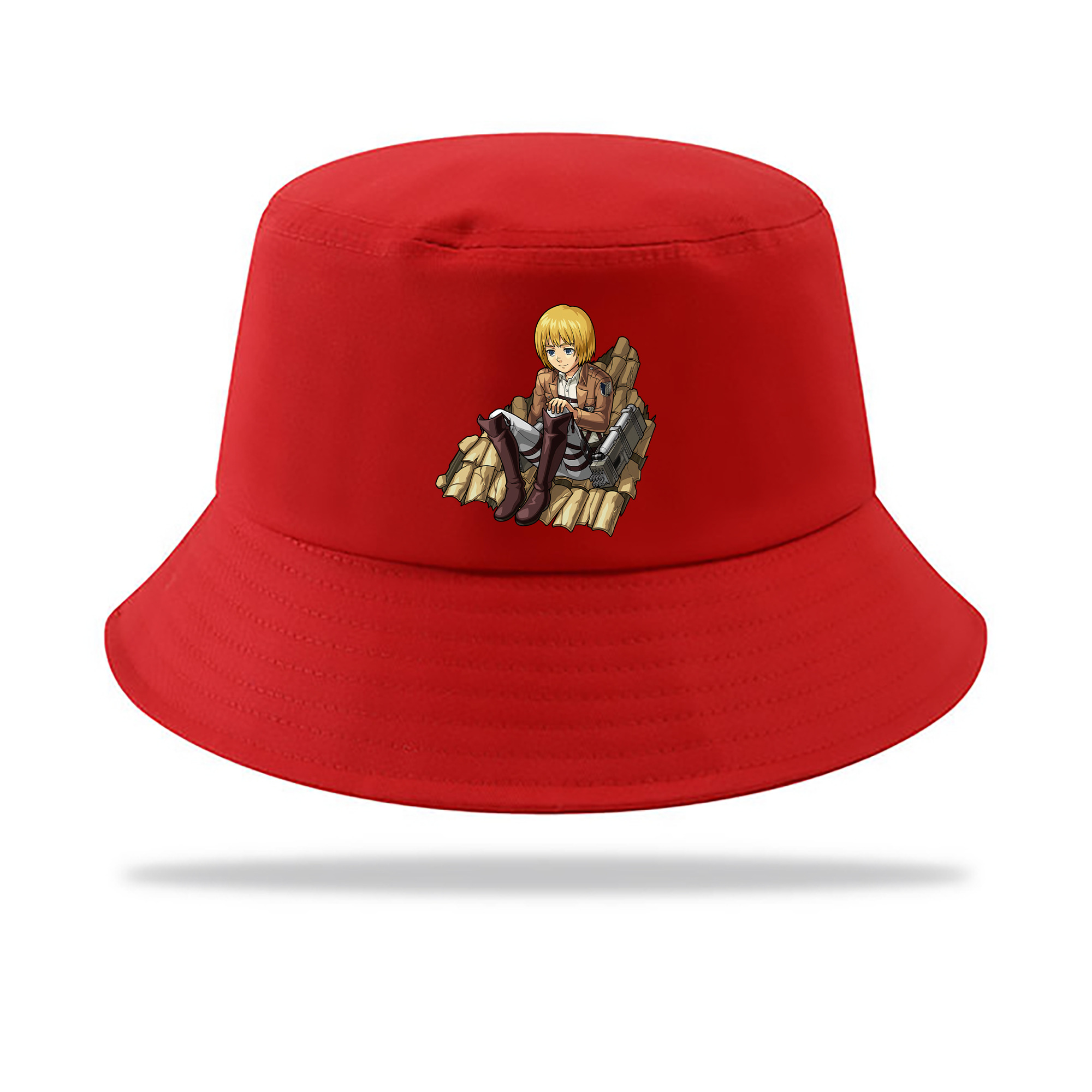 （画像用） 進撃の巨人 アルミン·アルレルト Attack on Titan Armin Arlert アウトドア日除けバケットハット