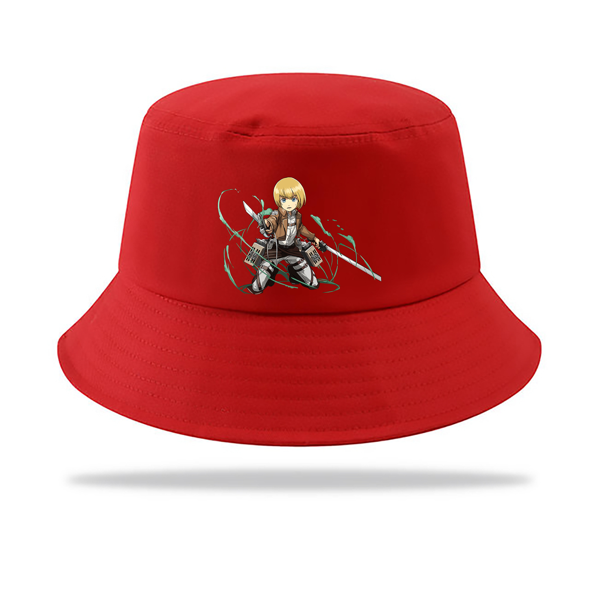（画像用） 進撃の巨人 アルミン·アルレルト Attack on Titan Armin Arlert アウトドア日除けバケットハット