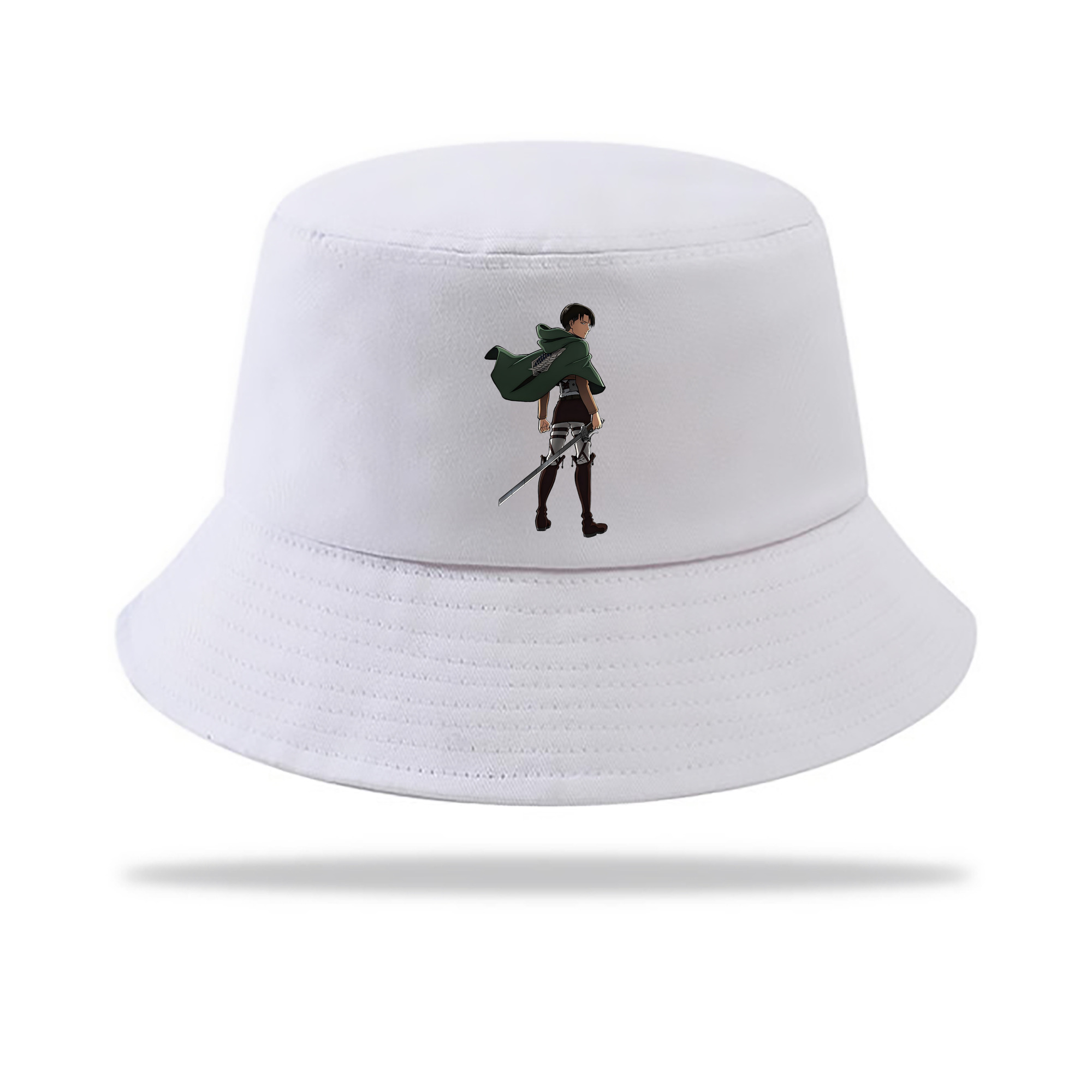 （画像用） 進撃の巨人 リヴァイ·アッカーマン Attack on Titan Levi Ackerman アウトドア日除けバケットハット