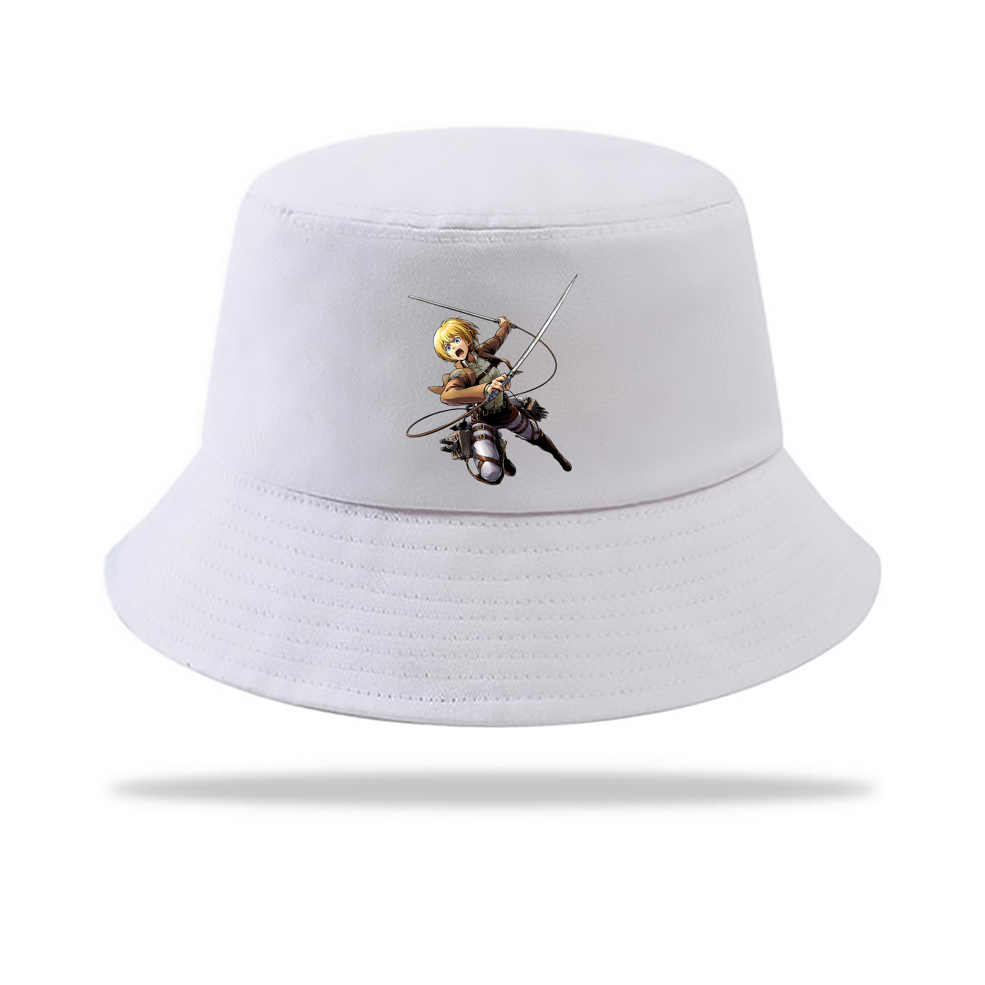 （画像用） 進撃の巨人 アルミン·アルレルト Attack on Titan Armin Arlert アウトドア日除けバケットハット