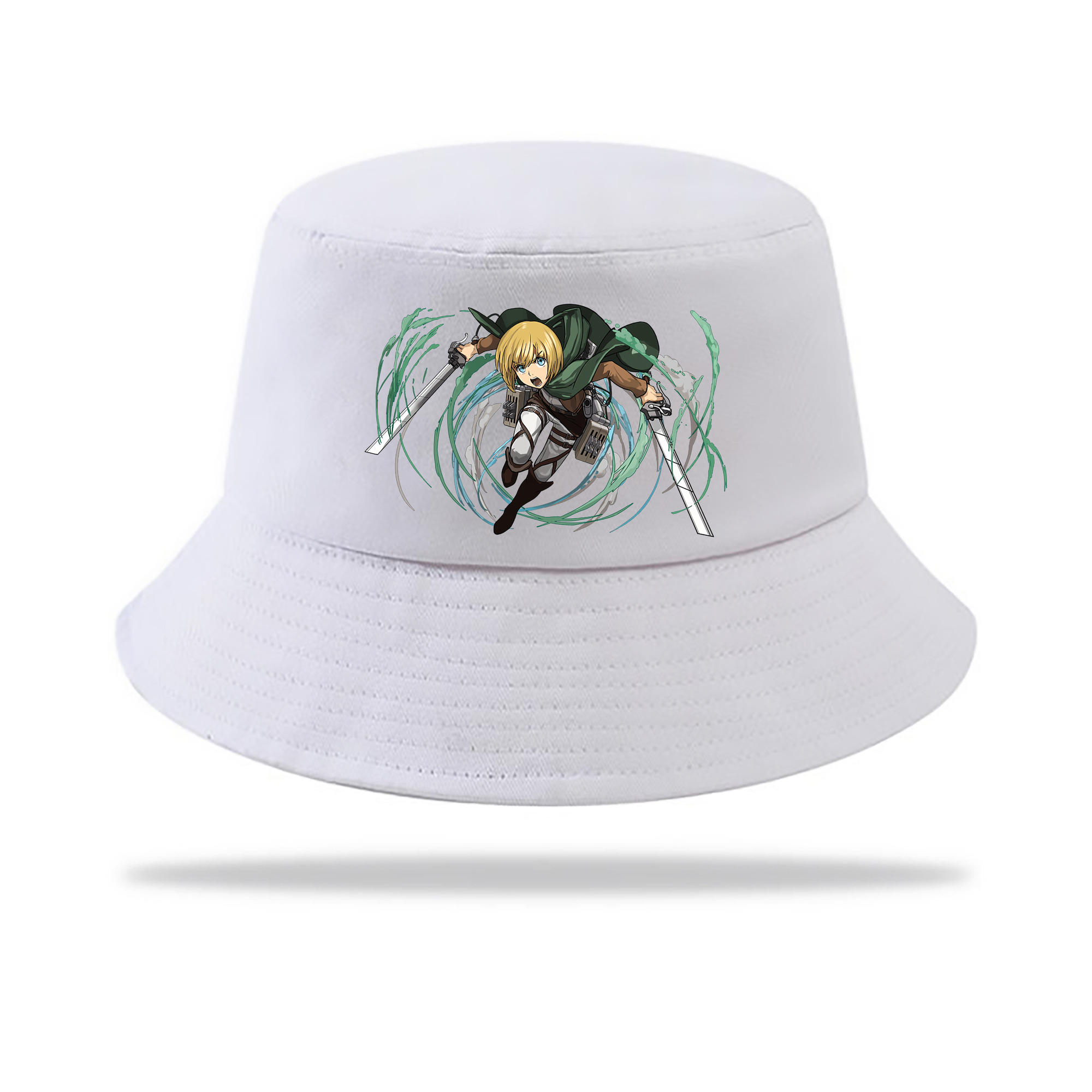 （画像用） 進撃の巨人 アルミン·アルレルト Attack on Titan Armin Arlert アウトドア日除けバケットハット