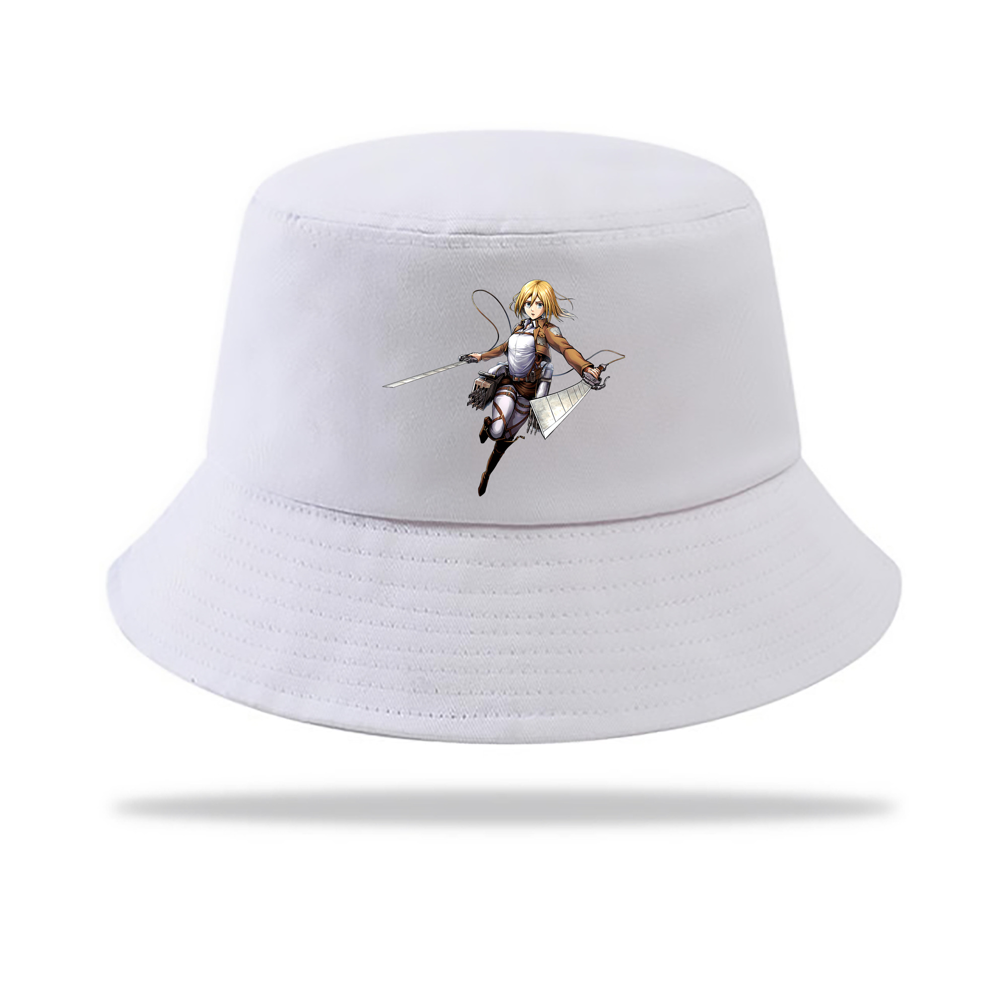 （画像用） 進撃の巨人 クリスタ·レンズ Attack on Titan Christa Lenz アウトドア日除けバケットハット