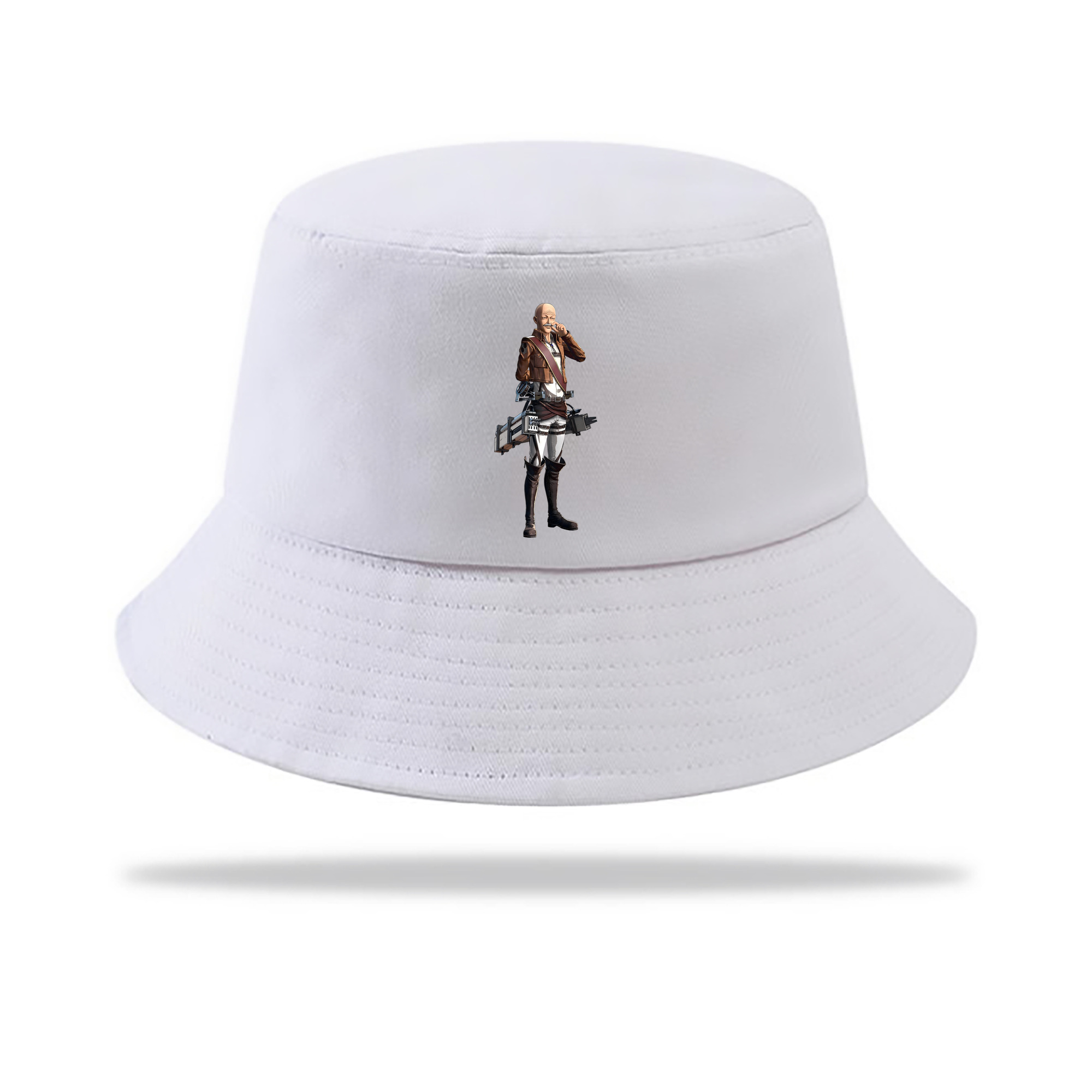 （画像用） 進撃の巨人 ドット·ピクシス Attack on Titan Dot Pixis アウトドア日除けバケットハット