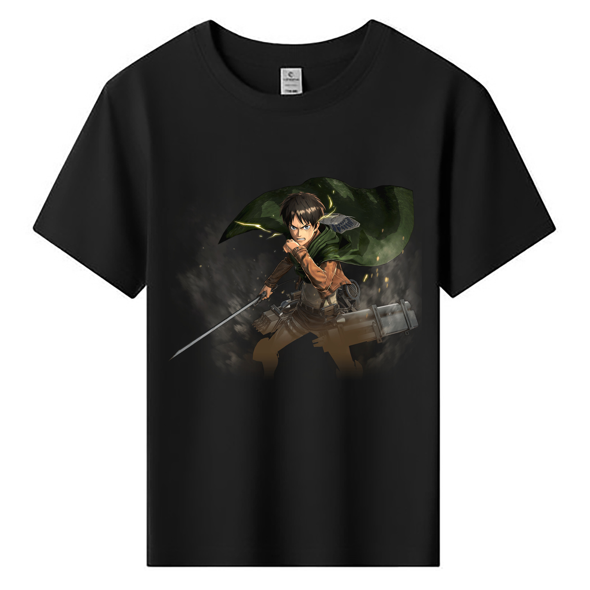 （画像用） 進撃の巨人 エレン･イェーガー Attack on Titan Eren Jäger 綿100％キッズTシャツ（フロントプリント）