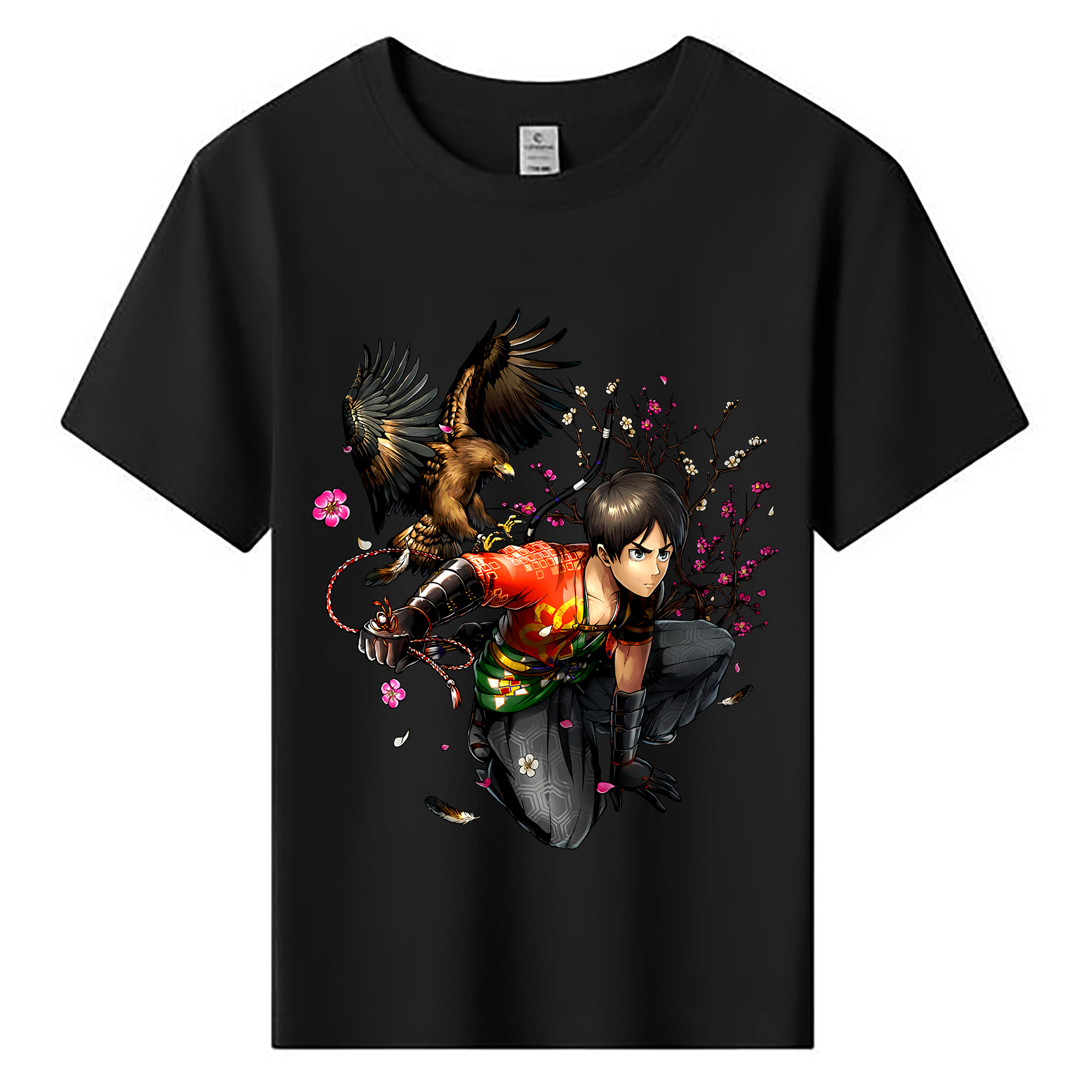 （画像用） 進撃の巨人 エレン･イェーガー Attack on Titan Eren Jäger 綿100％キッズTシャツ（フロントプリント）
