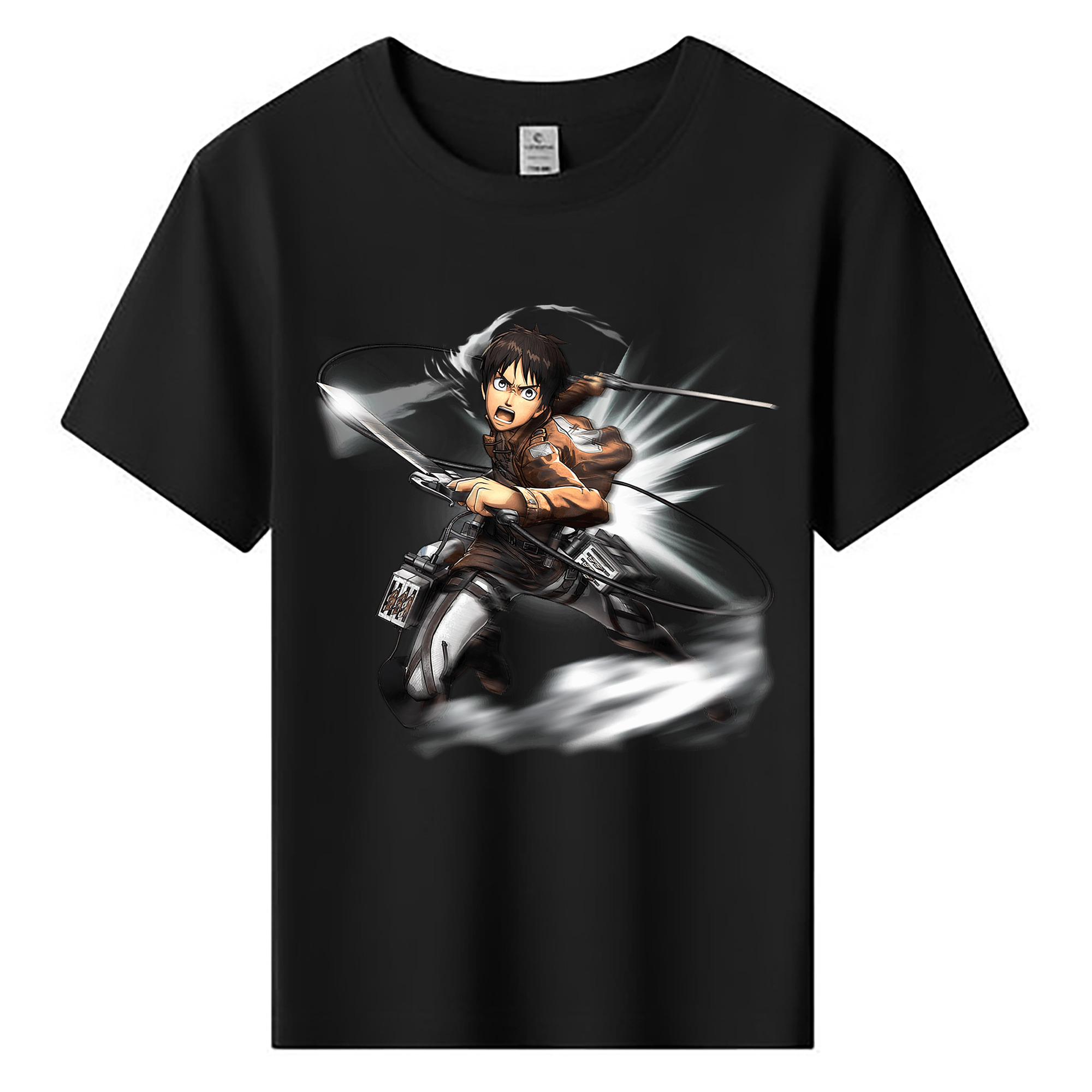 （画像用） 進撃の巨人 エレン･イェーガー Attack on Titan Eren Jäger 綿100％キッズTシャツ（フロントプリント）