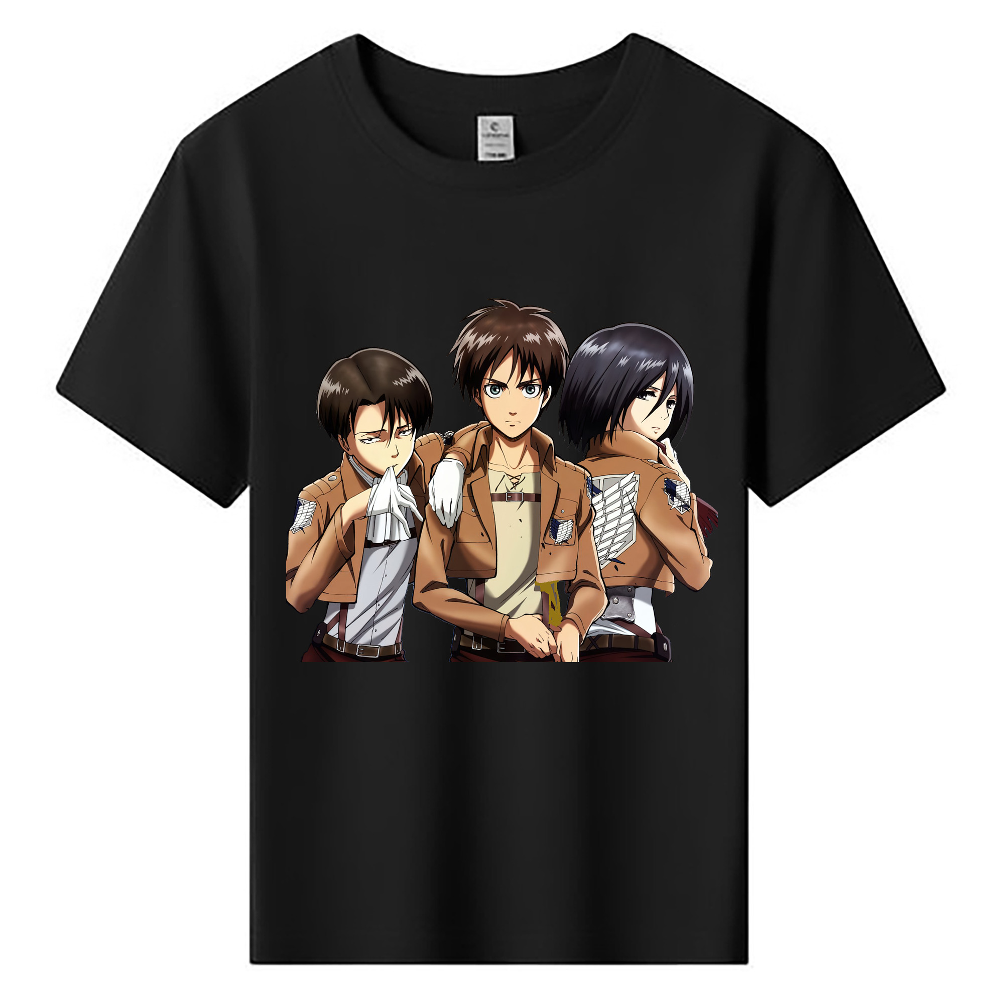 （画像用） 進撃の巨人 エレン･イェーガー Attack on Titan Eren Jäger 綿100％キッズTシャツ（フロントプリント）