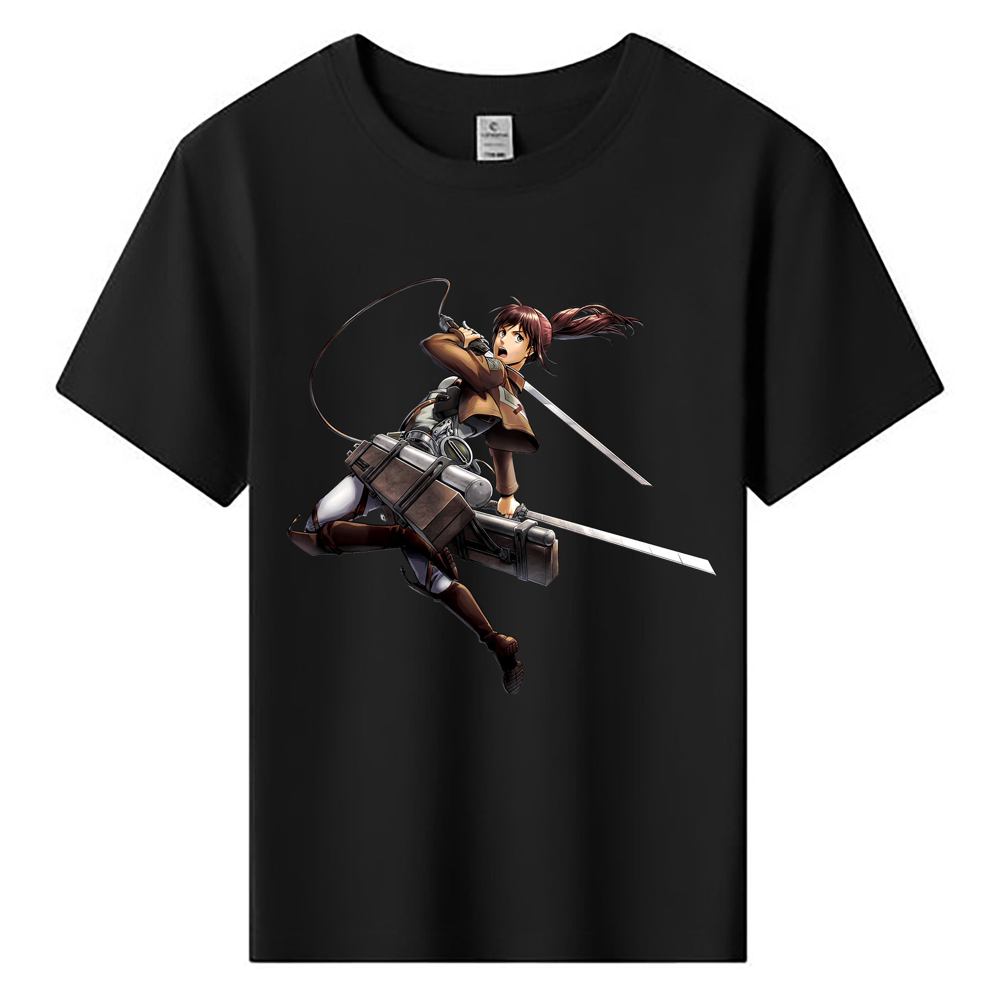 （画像用） 進撃の巨人 サシャ·ブラウス Attack on Titan Sasha Blaus 綿100％キッズTシャツ（フロントプリント）