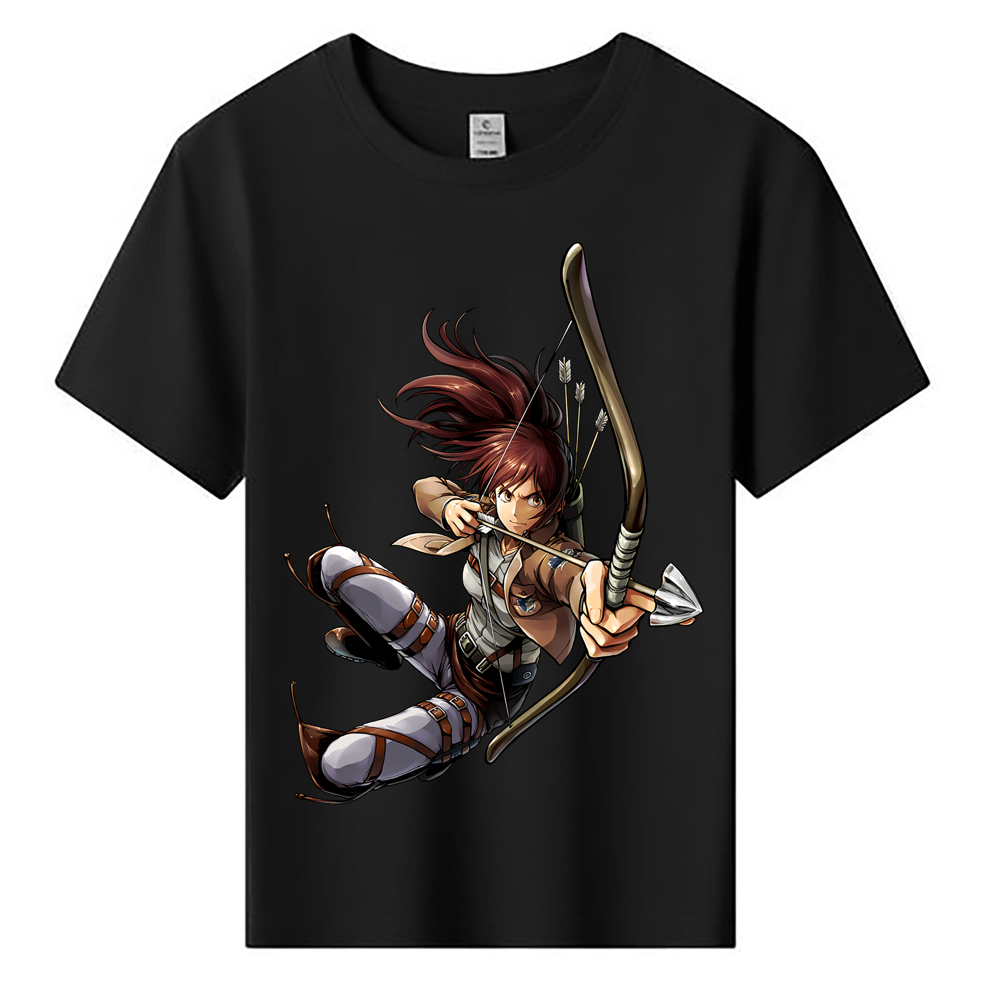 （画像用） 進撃の巨人 サシャ·ブラウス Attack on Titan Sasha Blaus 綿100％キッズTシャツ（フロントプリント）
