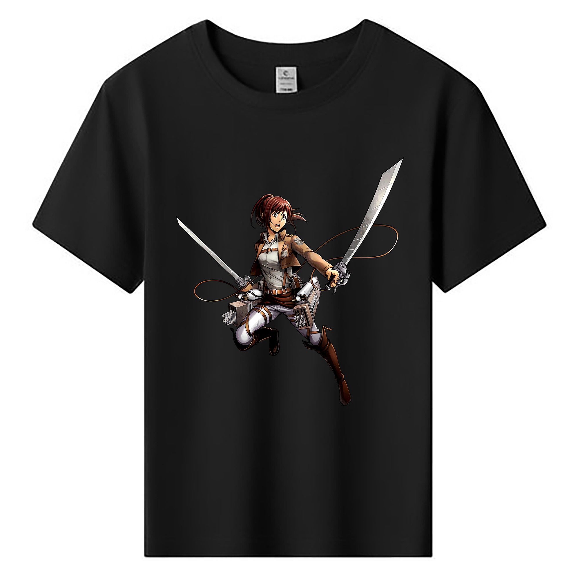 （画像用） 進撃の巨人 サシャ·ブラウス Attack on Titan Sasha Blaus 綿100％キッズTシャツ（フロントプリント）
