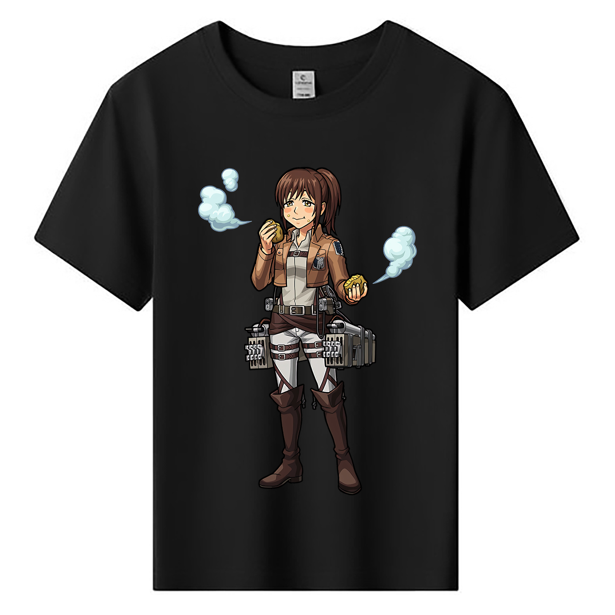 （画像用） 進撃の巨人 サシャ·ブラウス Attack on Titan Sasha Blaus 綿100％キッズTシャツ（フロントプリント）