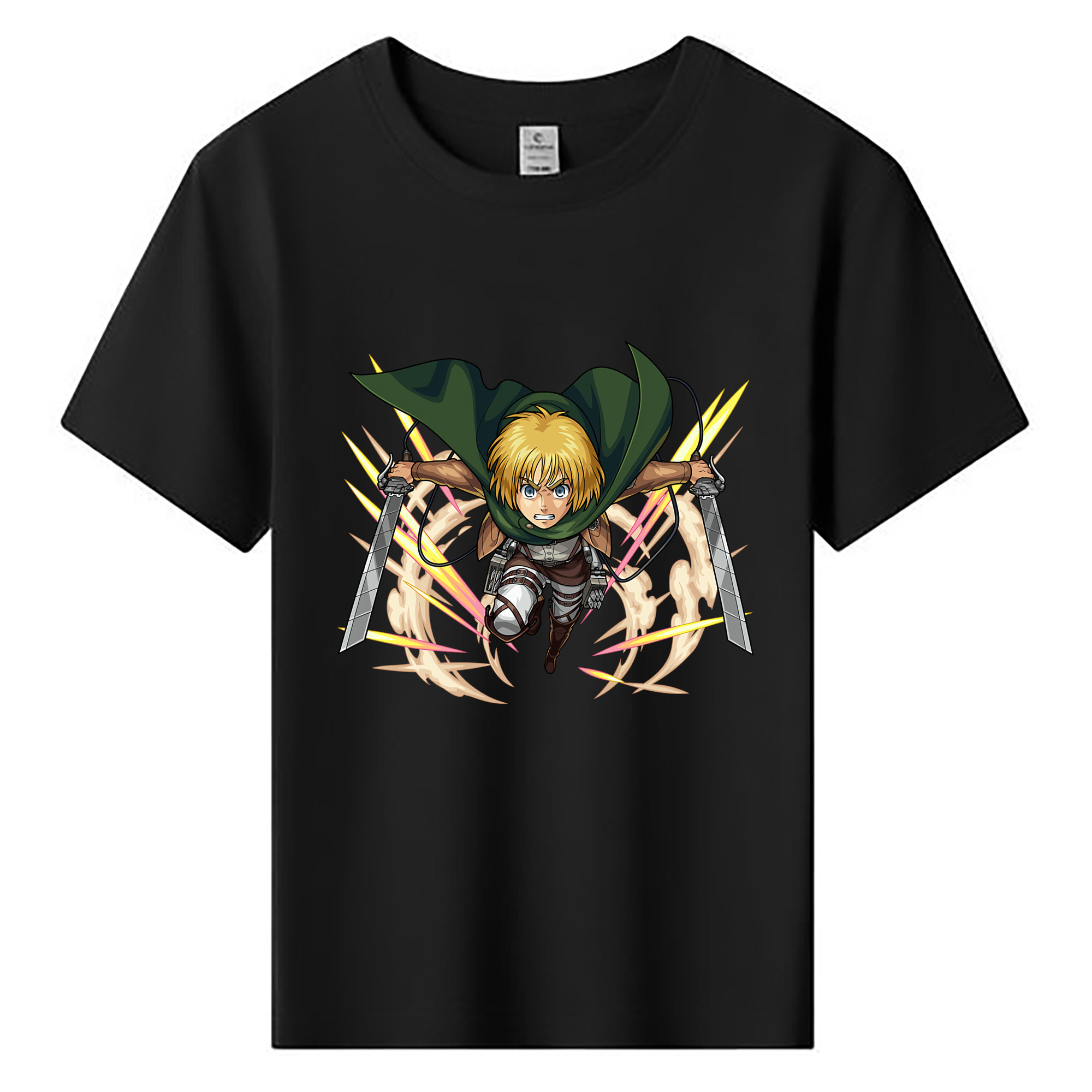 （画像用） 進撃の巨人 アルミン·アルレルト Attack on Titan Armin Arlert 綿100％キッズTシャツ（フロントプリント）