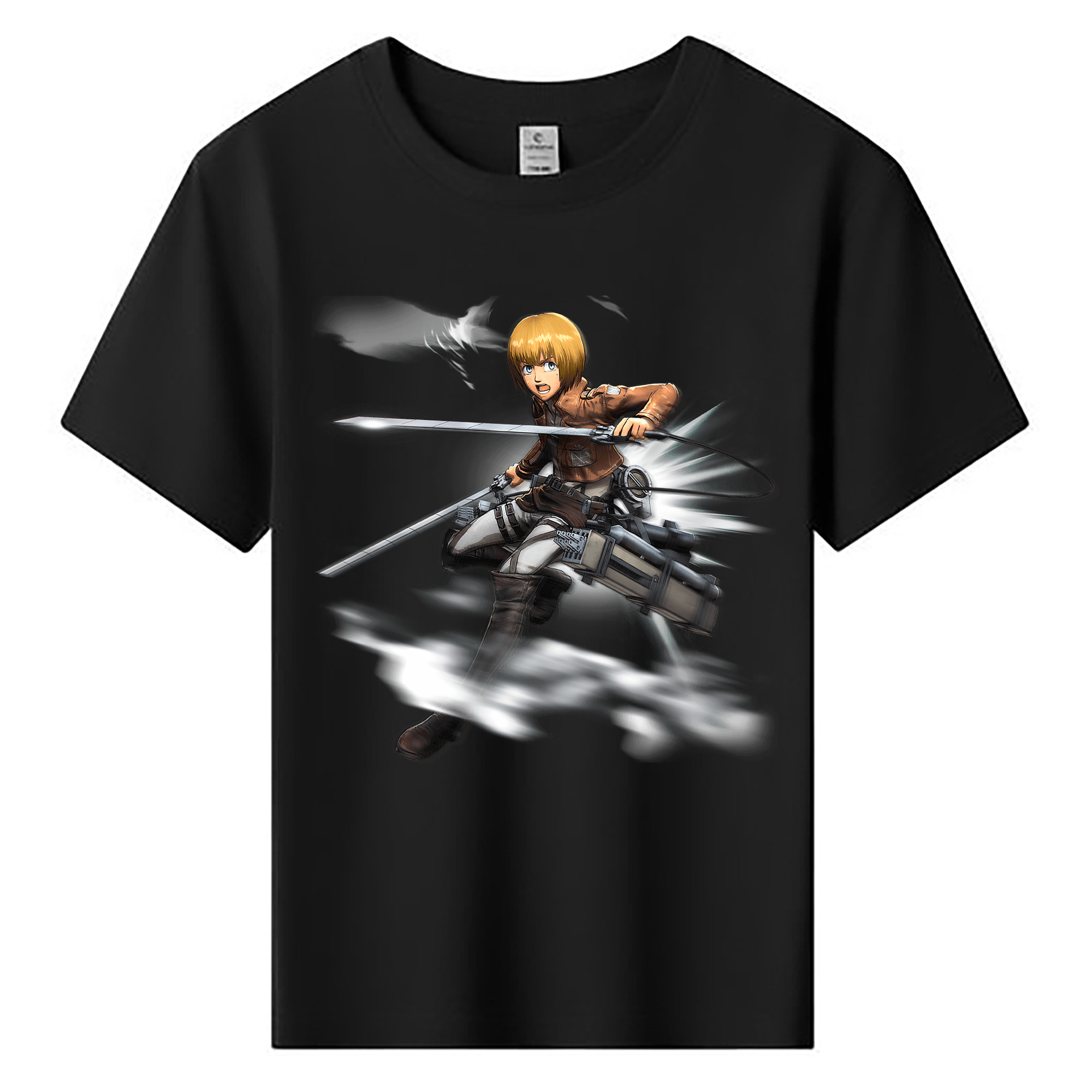 （画像用） 進撃の巨人 アルミン·アルレルト Attack on Titan Armin Arlert 綿100％キッズTシャツ（フロントプリント）