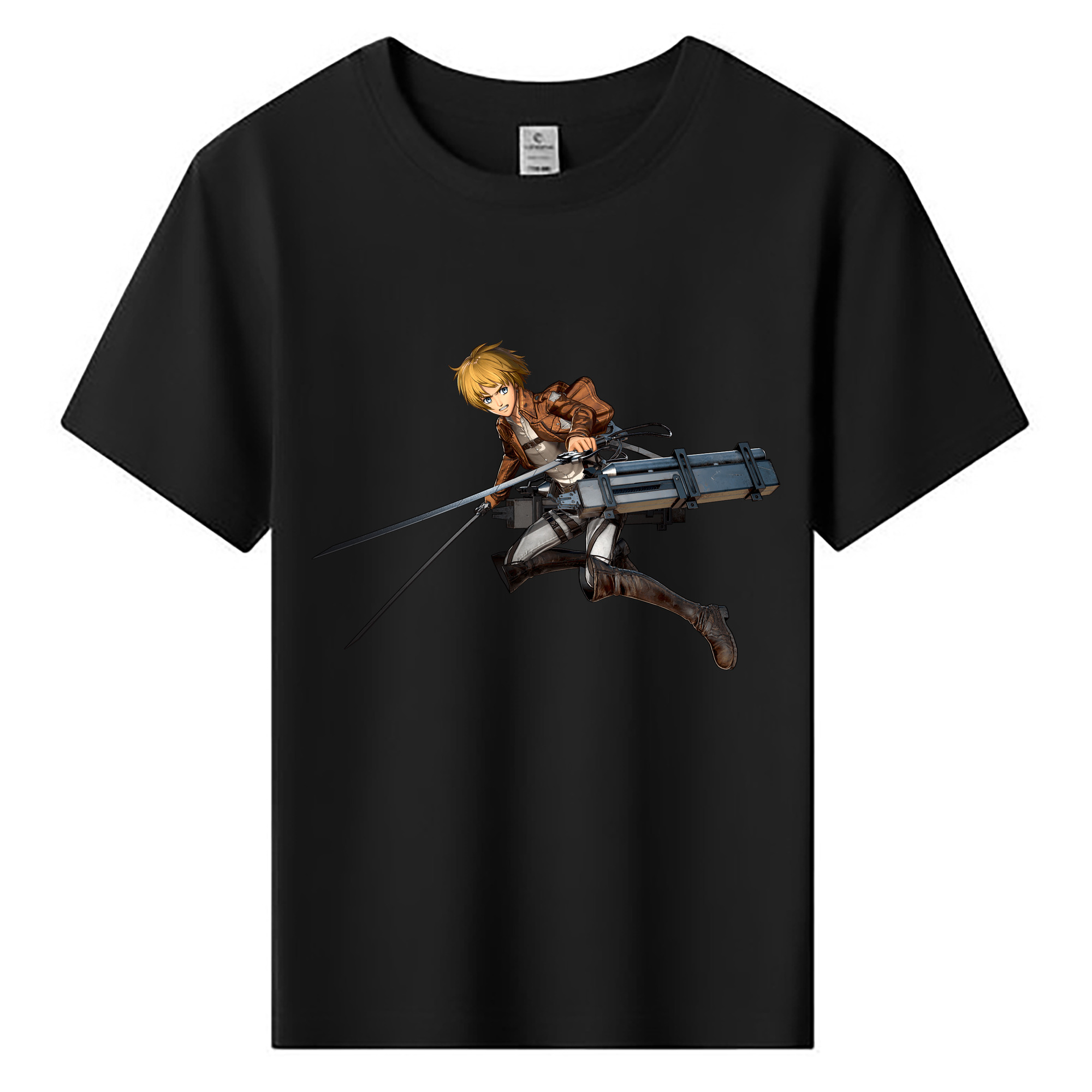 （画像用） 進撃の巨人 アルミン·アルレルト Attack on Titan Armin Arlert 綿100％キッズTシャツ（フロントプリント）