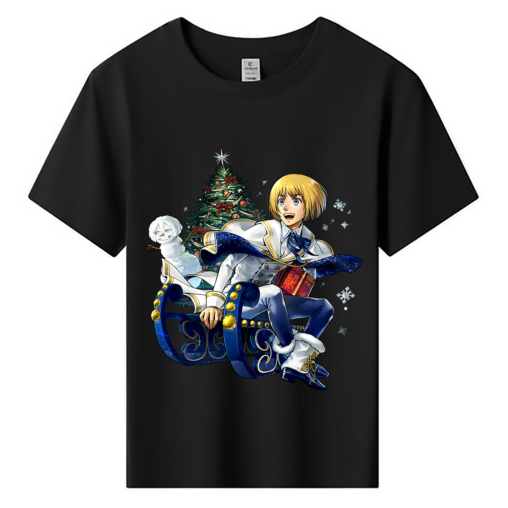 （画像用） 進撃の巨人 アルミン·アルレルト Attack on Titan Armin Arlert 綿100％キッズTシャツ（フロントプリント）